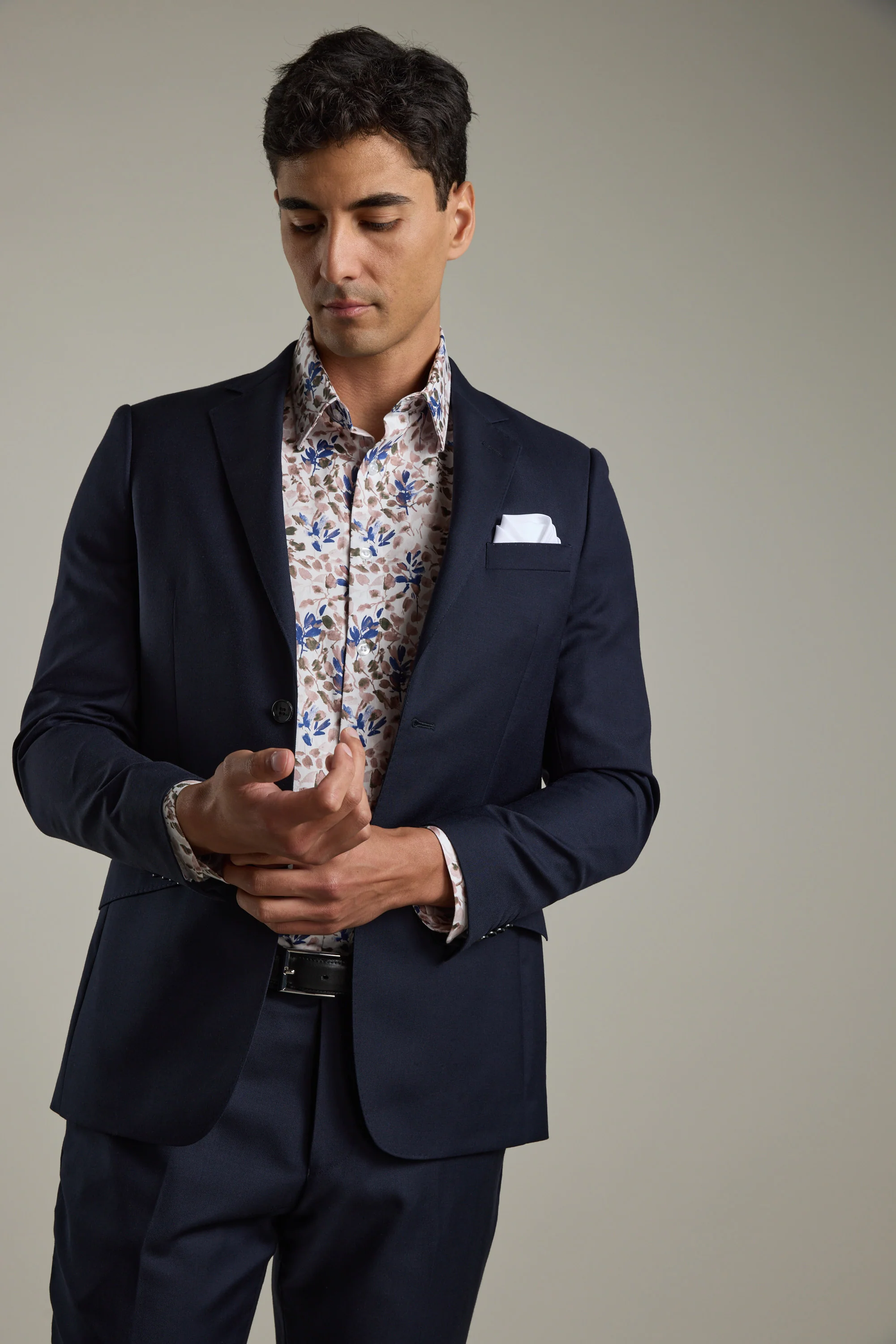 Lyon Print Business Shirt - Image 7