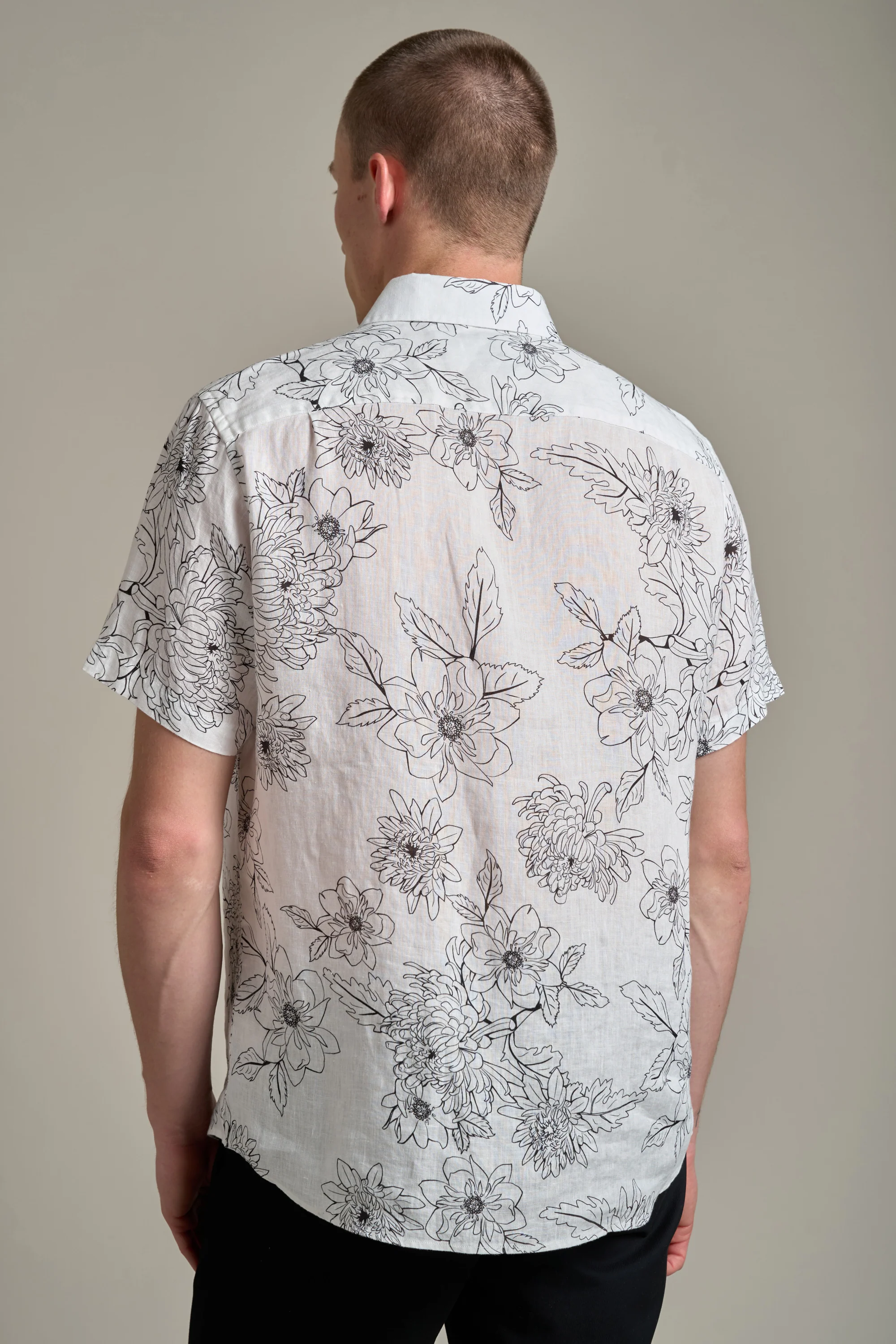 Maldon Linen Print Shirt - Image 5