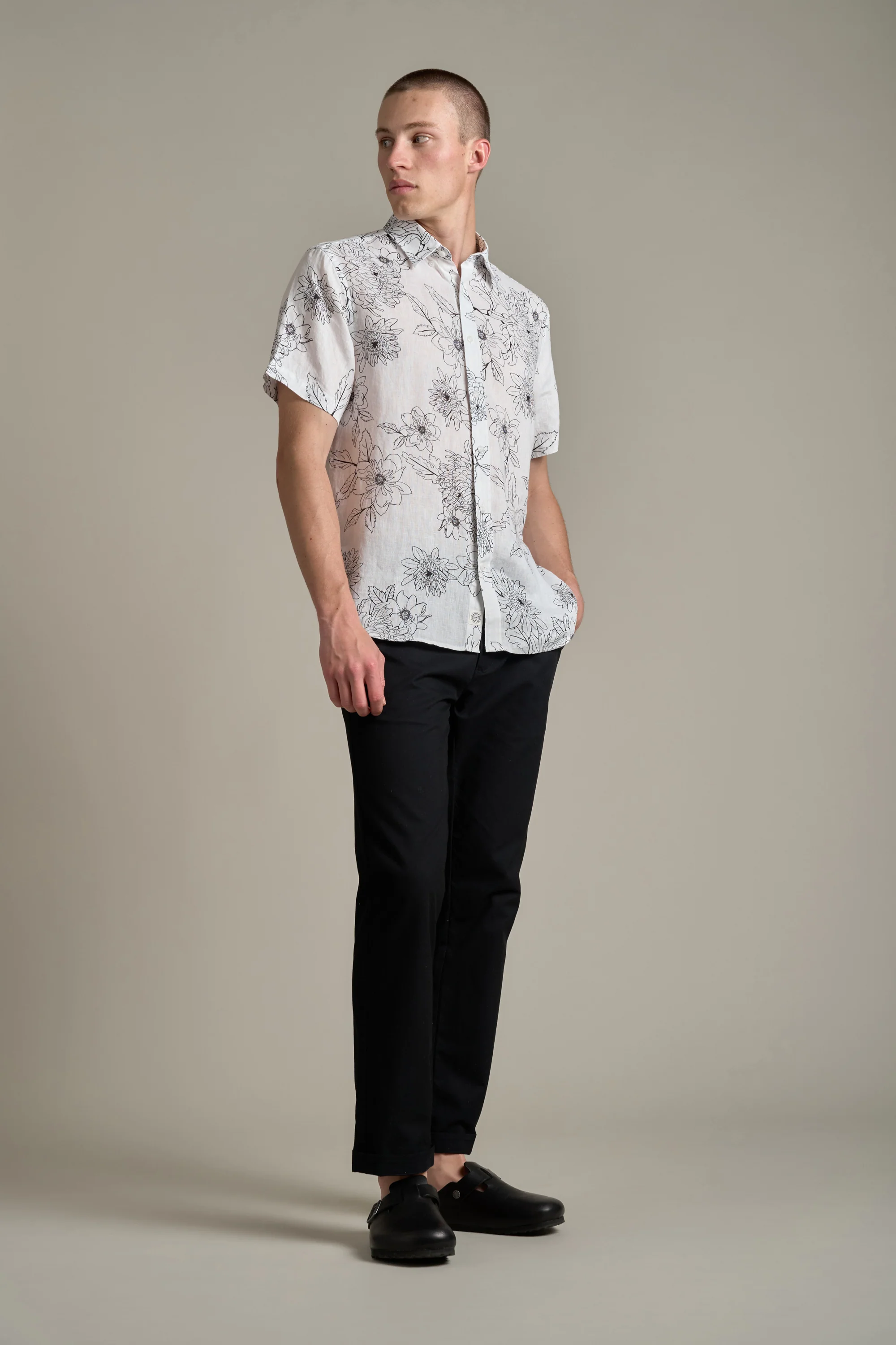 Maldon Linen Print Shirt - Image 7