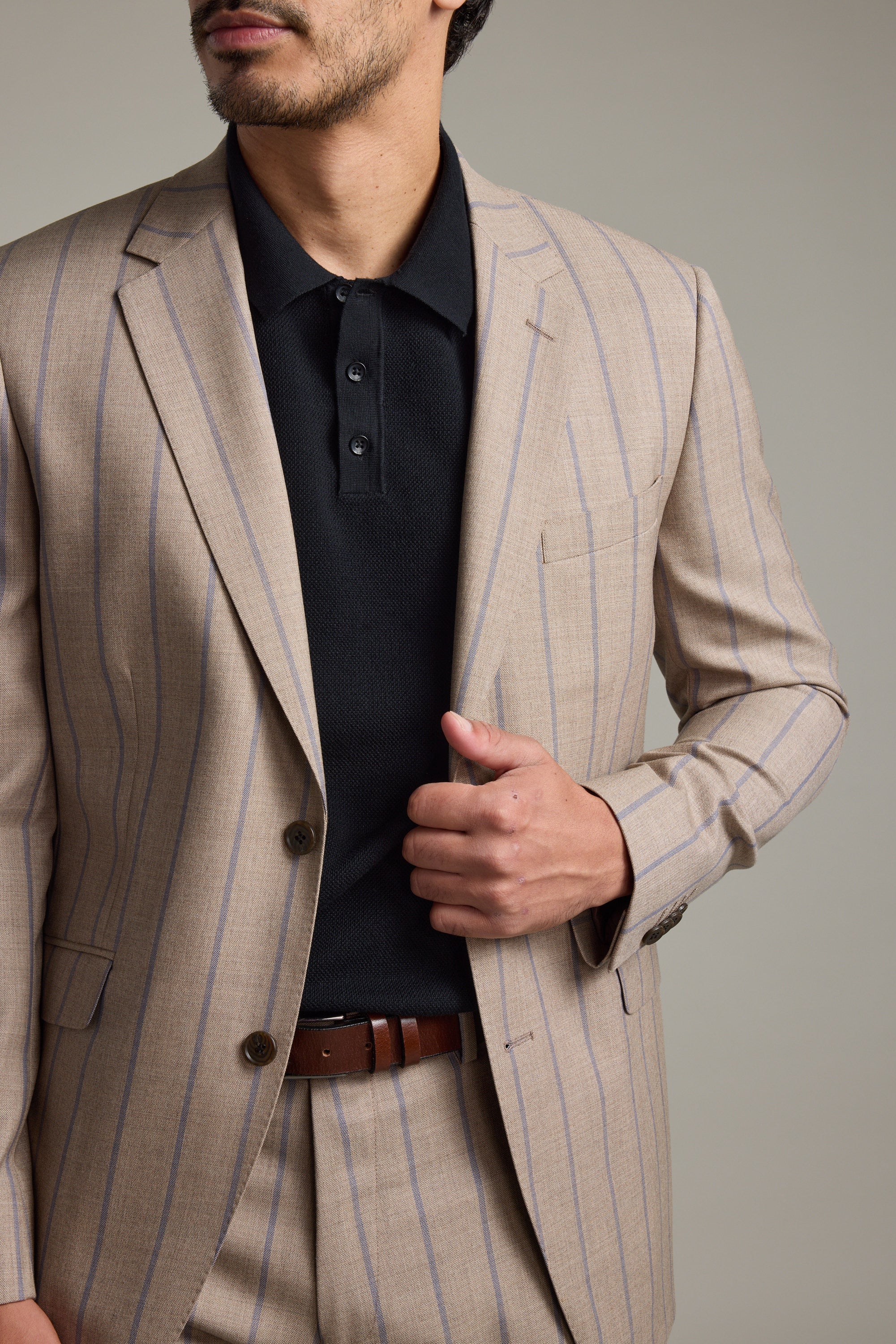 Manhattan Stripe Suit Jacket - Image 2