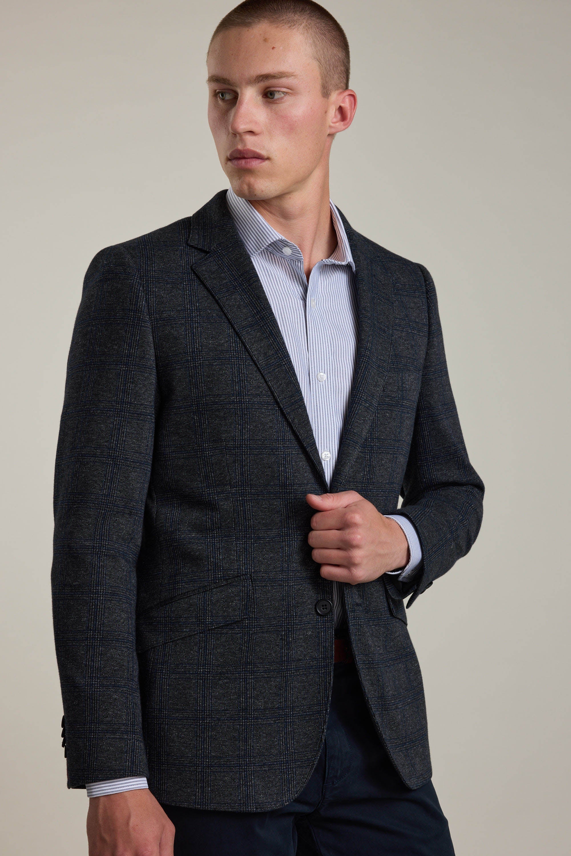 Manleigh Check Knit Blazer - Image 2