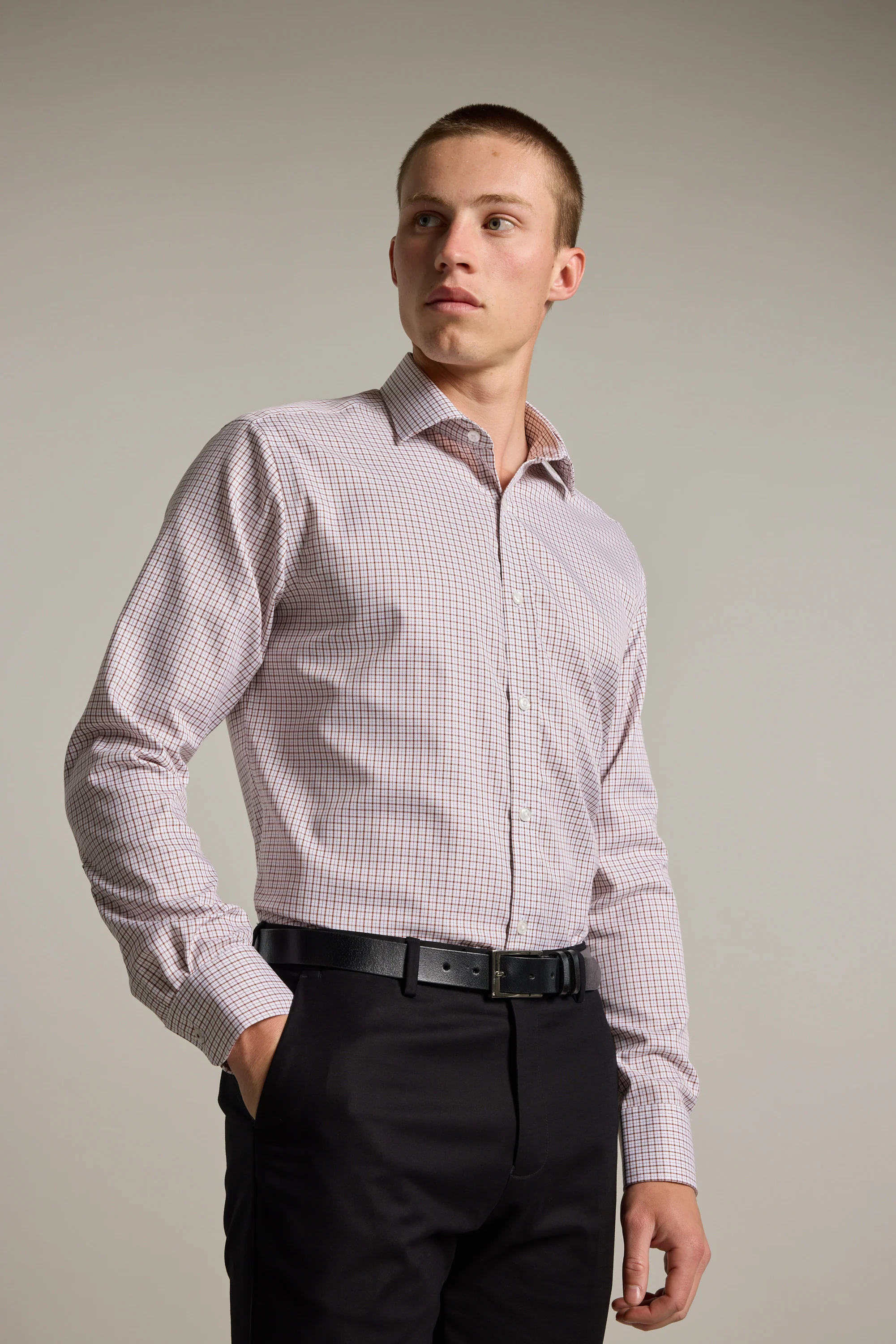 Marbury Check Business Shirt - Image 3