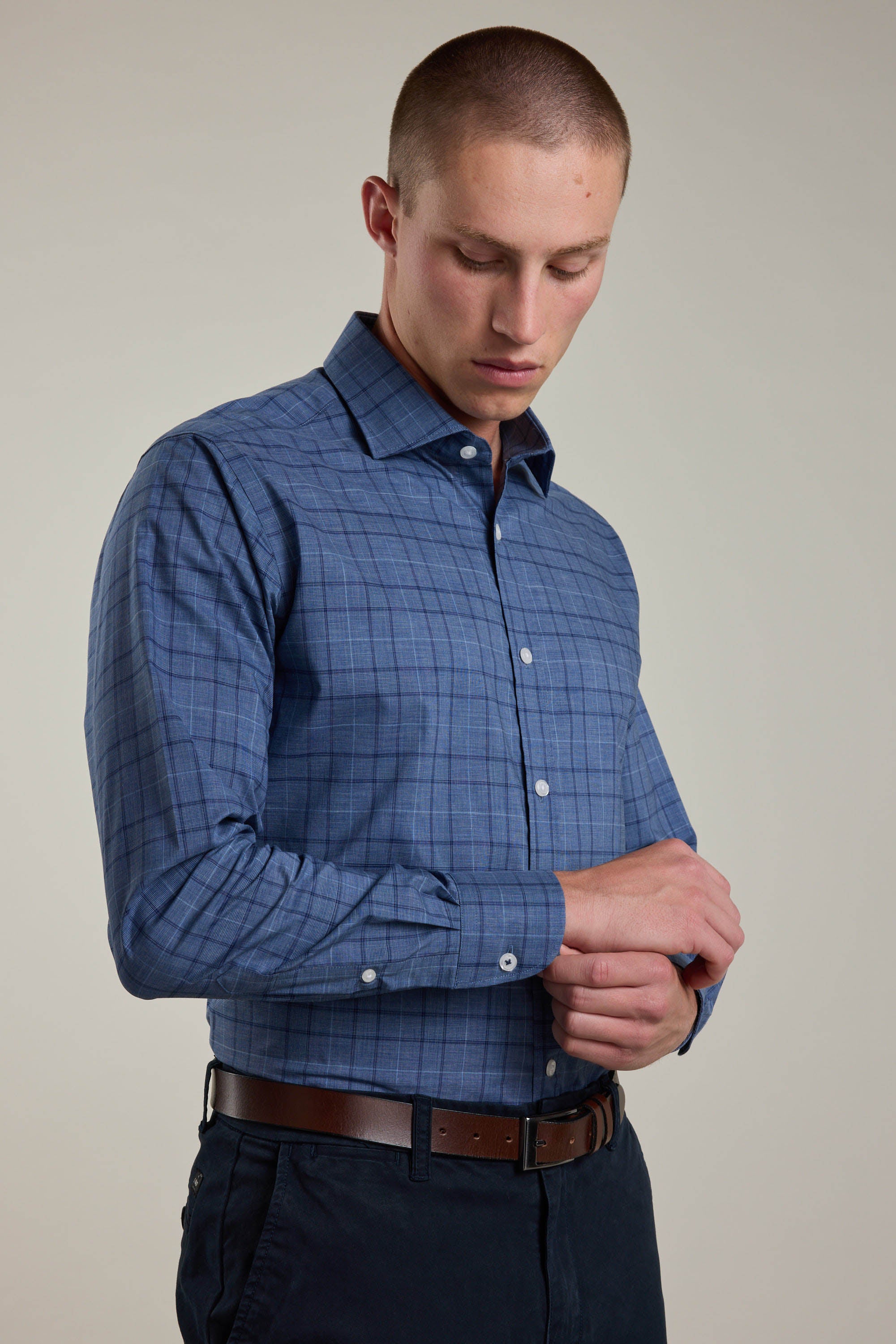Marr Check Business Shirt - Image 2