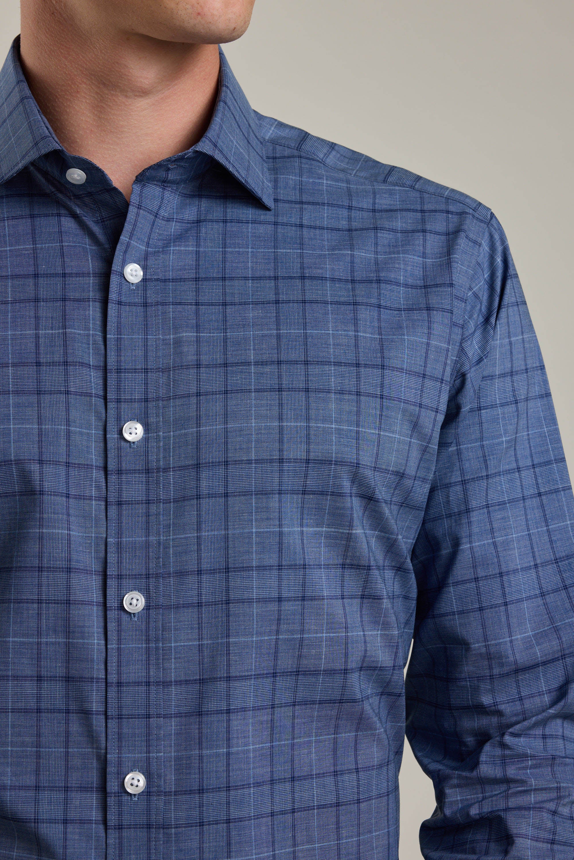 Marr Check Business Shirt - Image 4