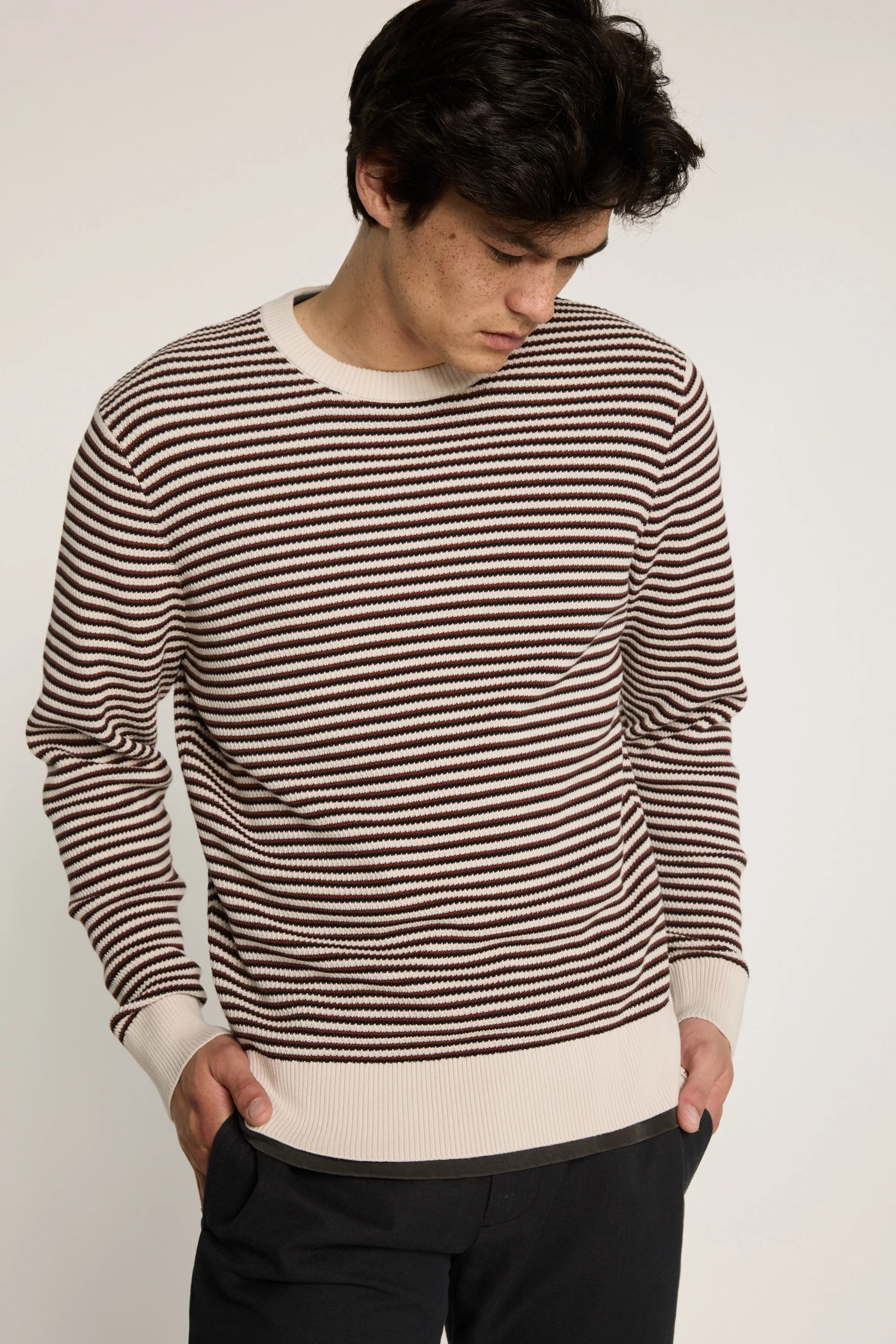 Mason Cotton Stripe Crew - Image 2