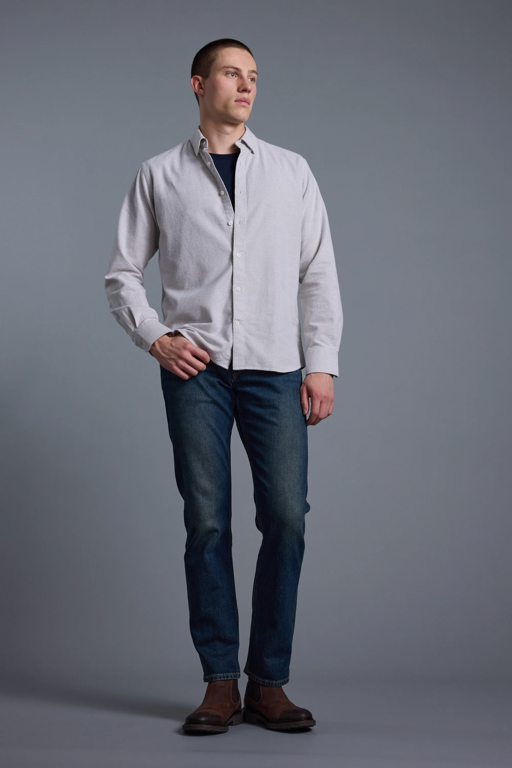 Maynard Oxford Stripe Shirt - Image 4