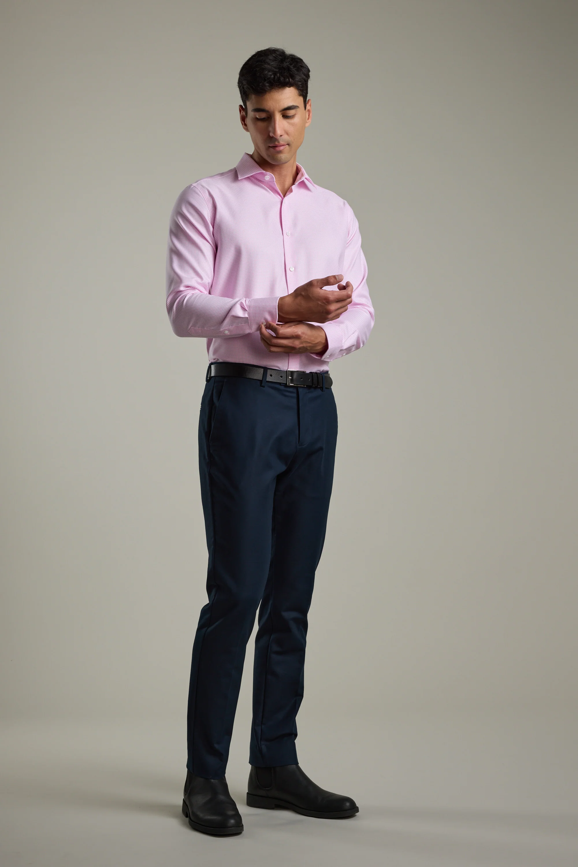 Mitchel Check Business Shirt - Image 3
