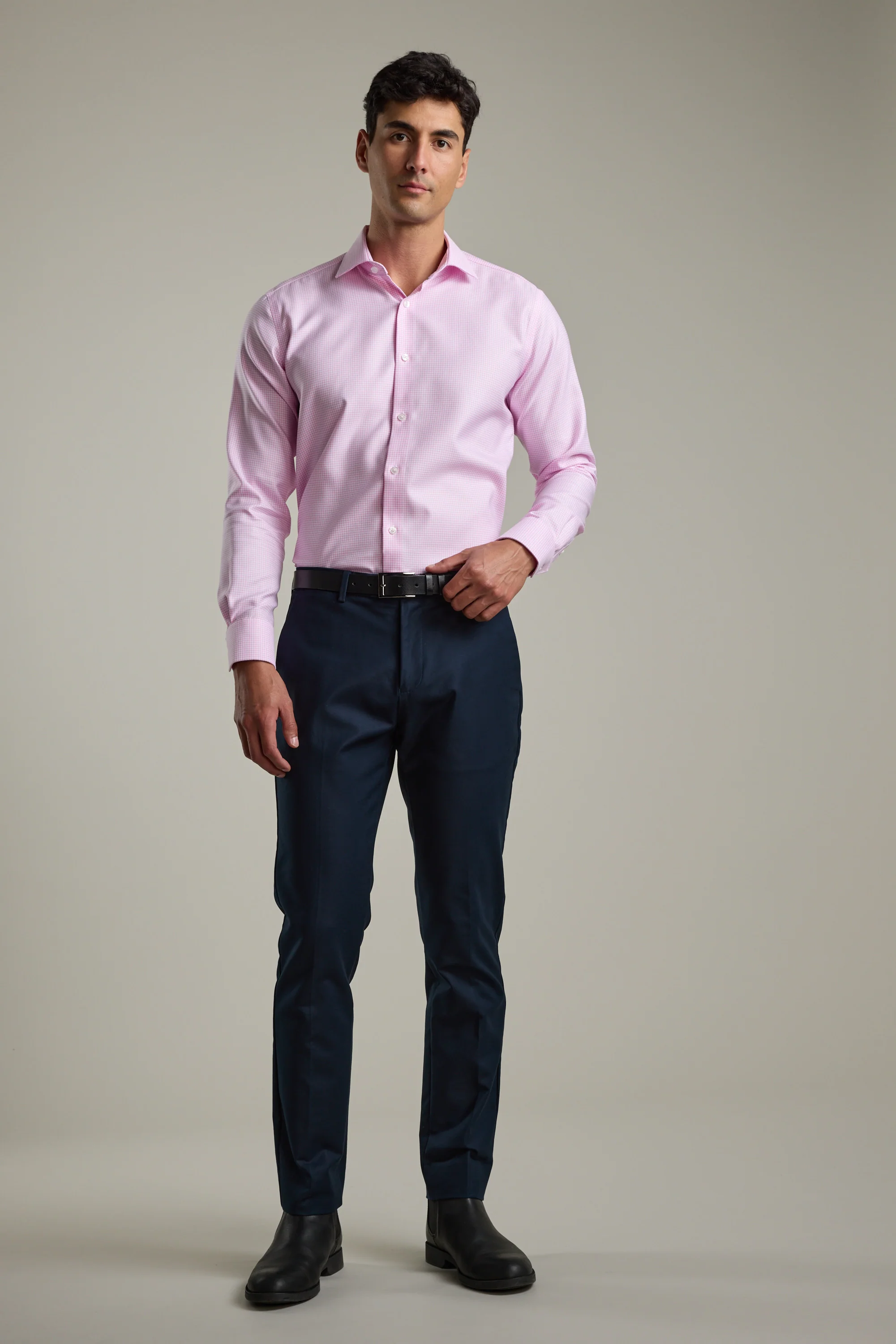 Mitchel Check Business Shirt - Image 4