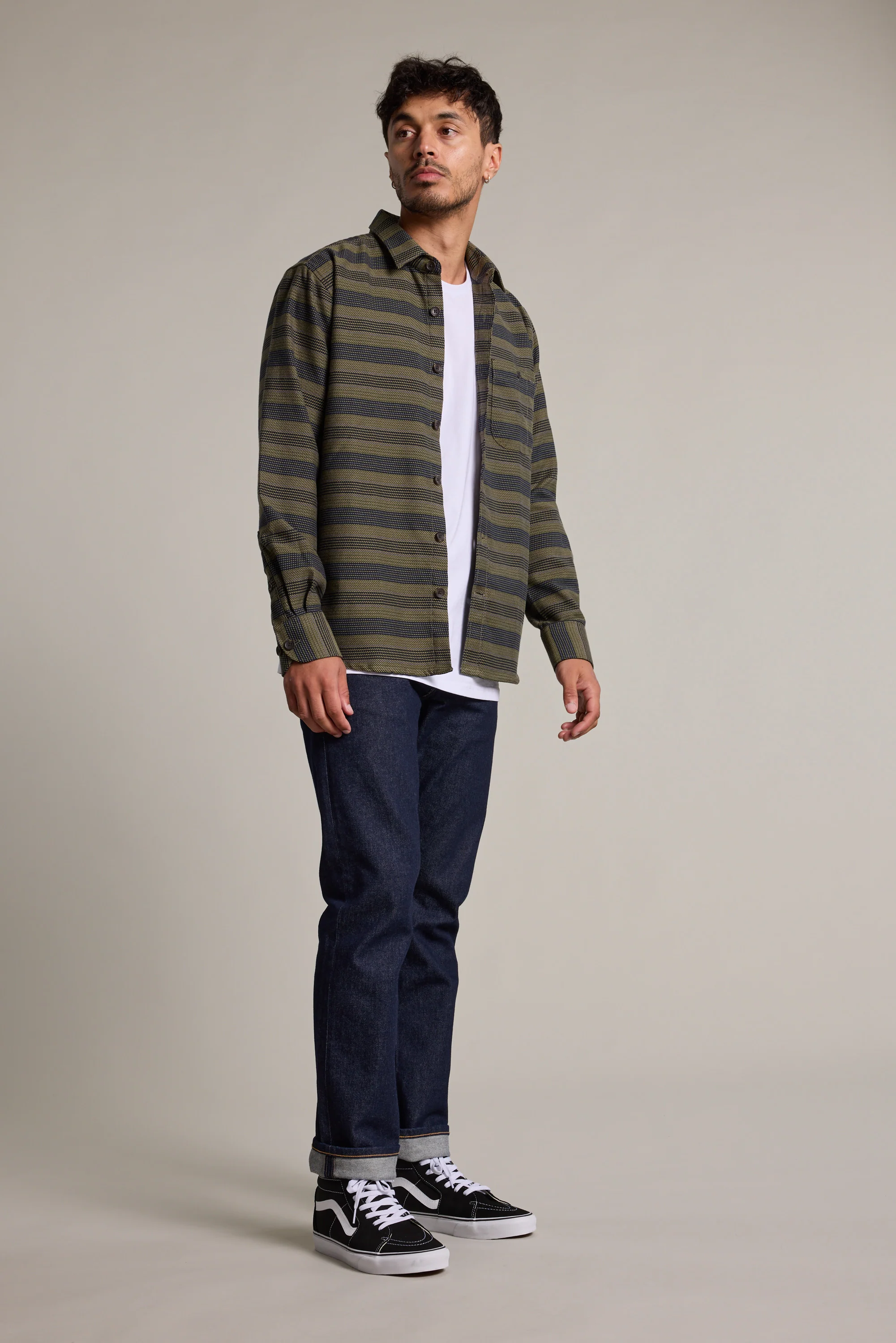 Mossock Stripe Overshirt - Image 3