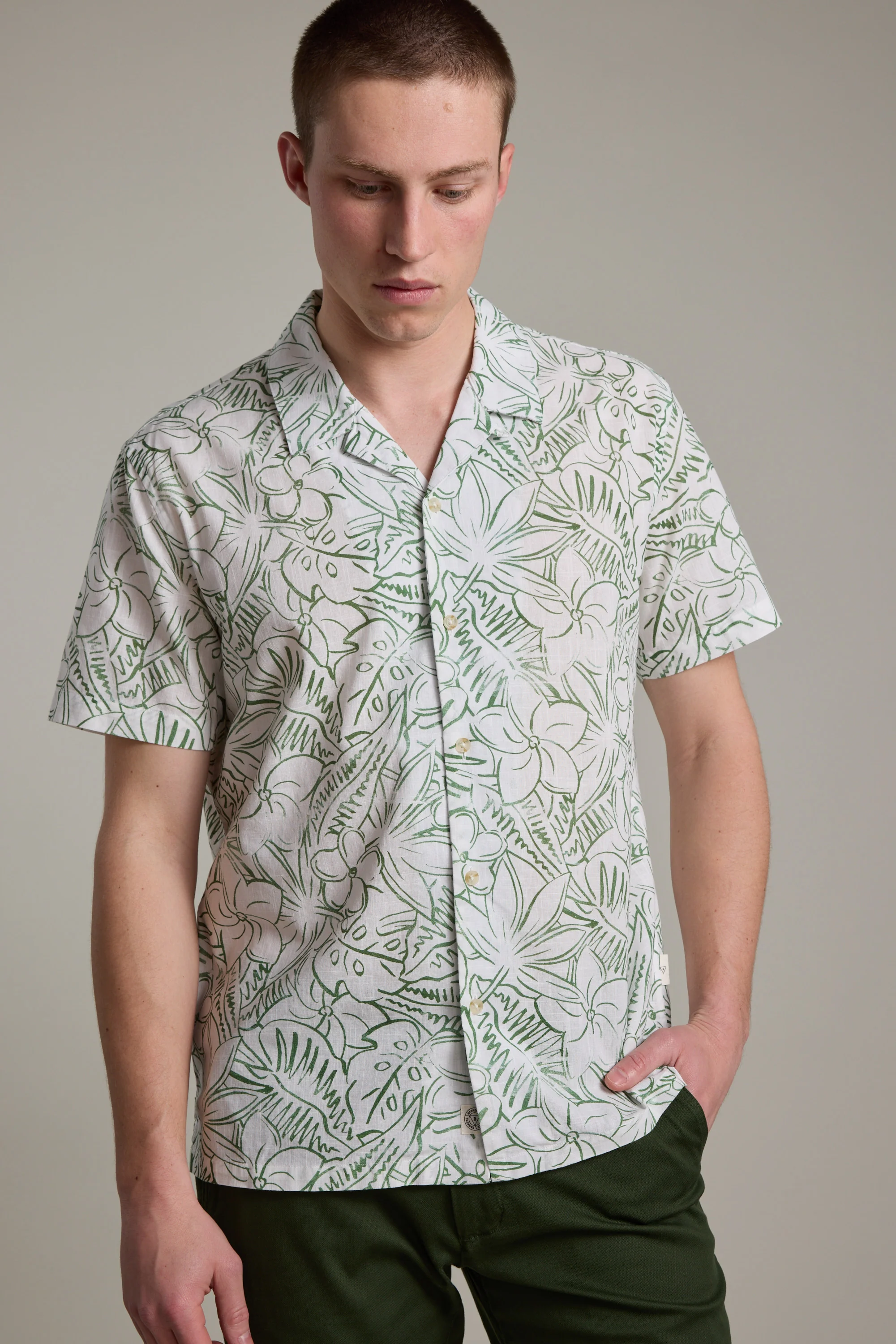 Myrtle Print Cuban Shirt - Image 5