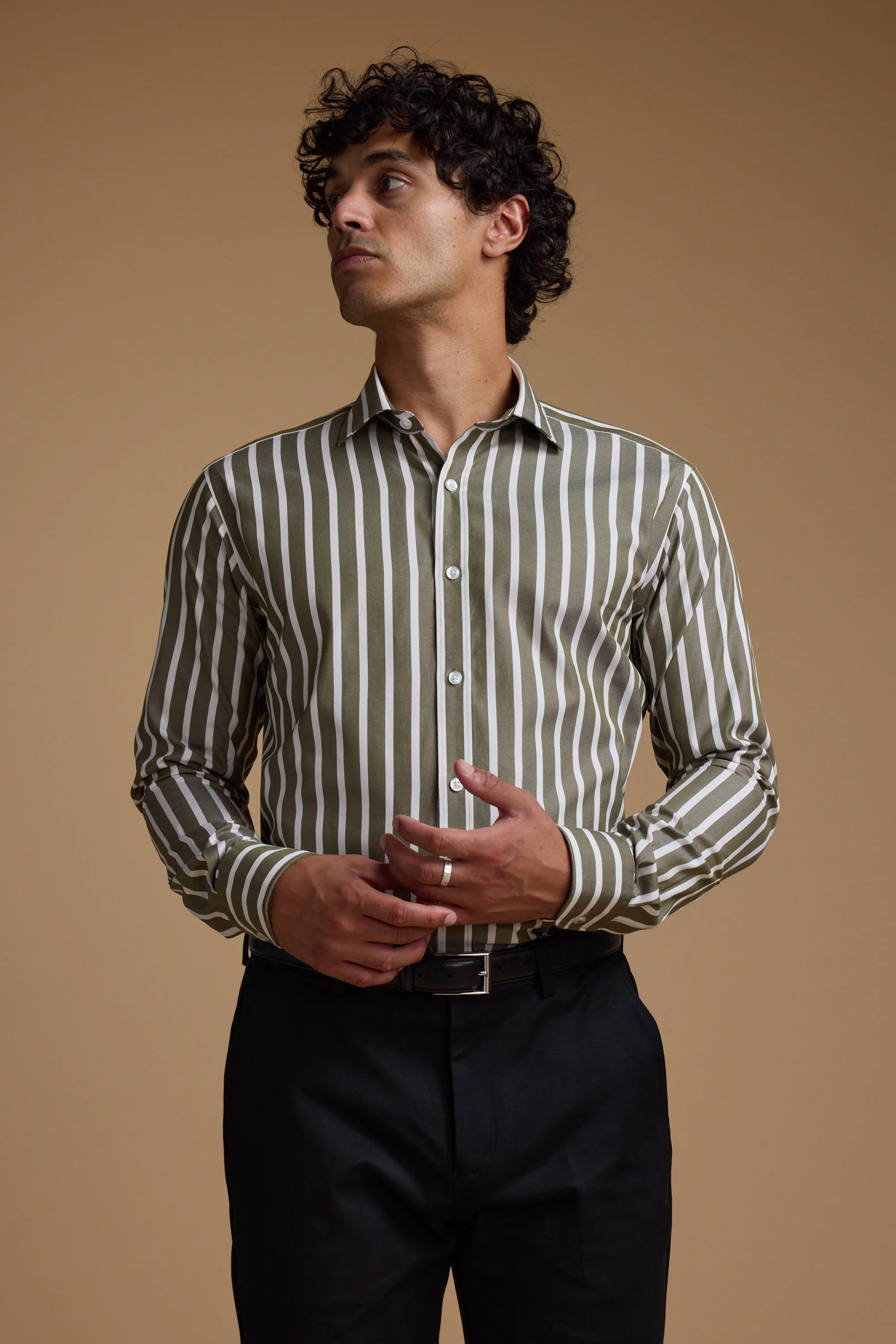 Nandas Stripe Business Shirt - Image 3