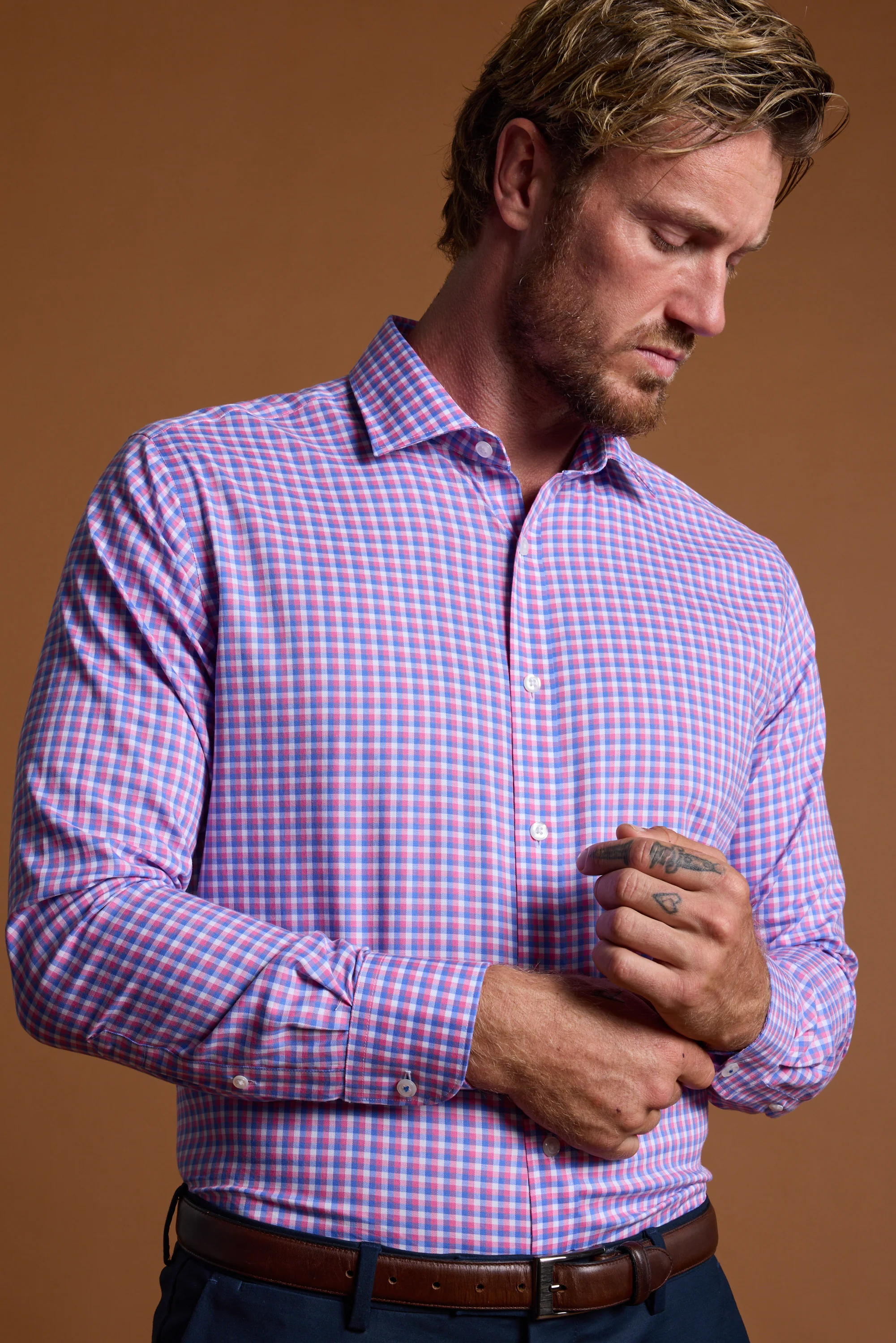 Newhall Check Business Shirt - Image 2