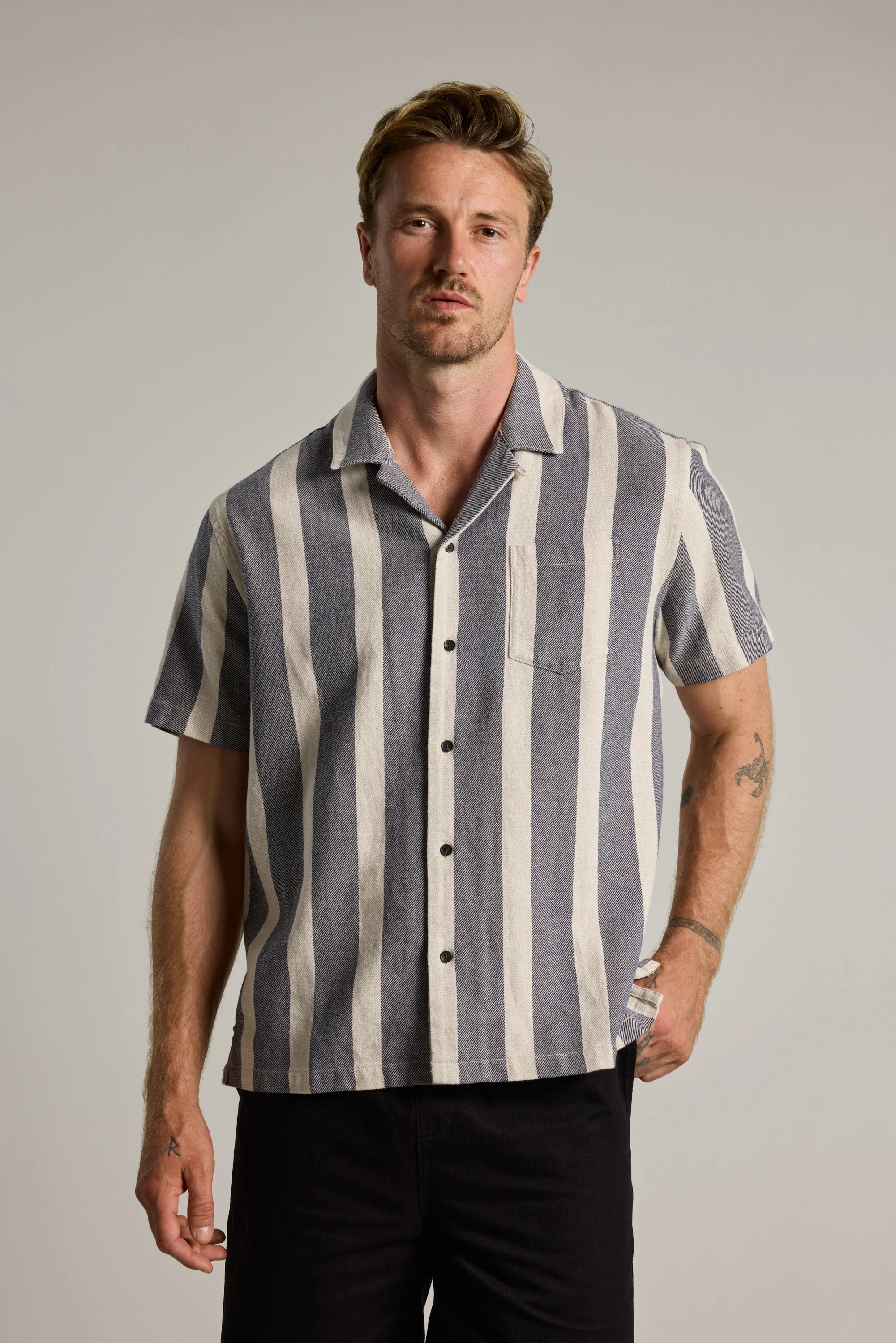 Norwalk Stripe Cuban Shirt - Image 3