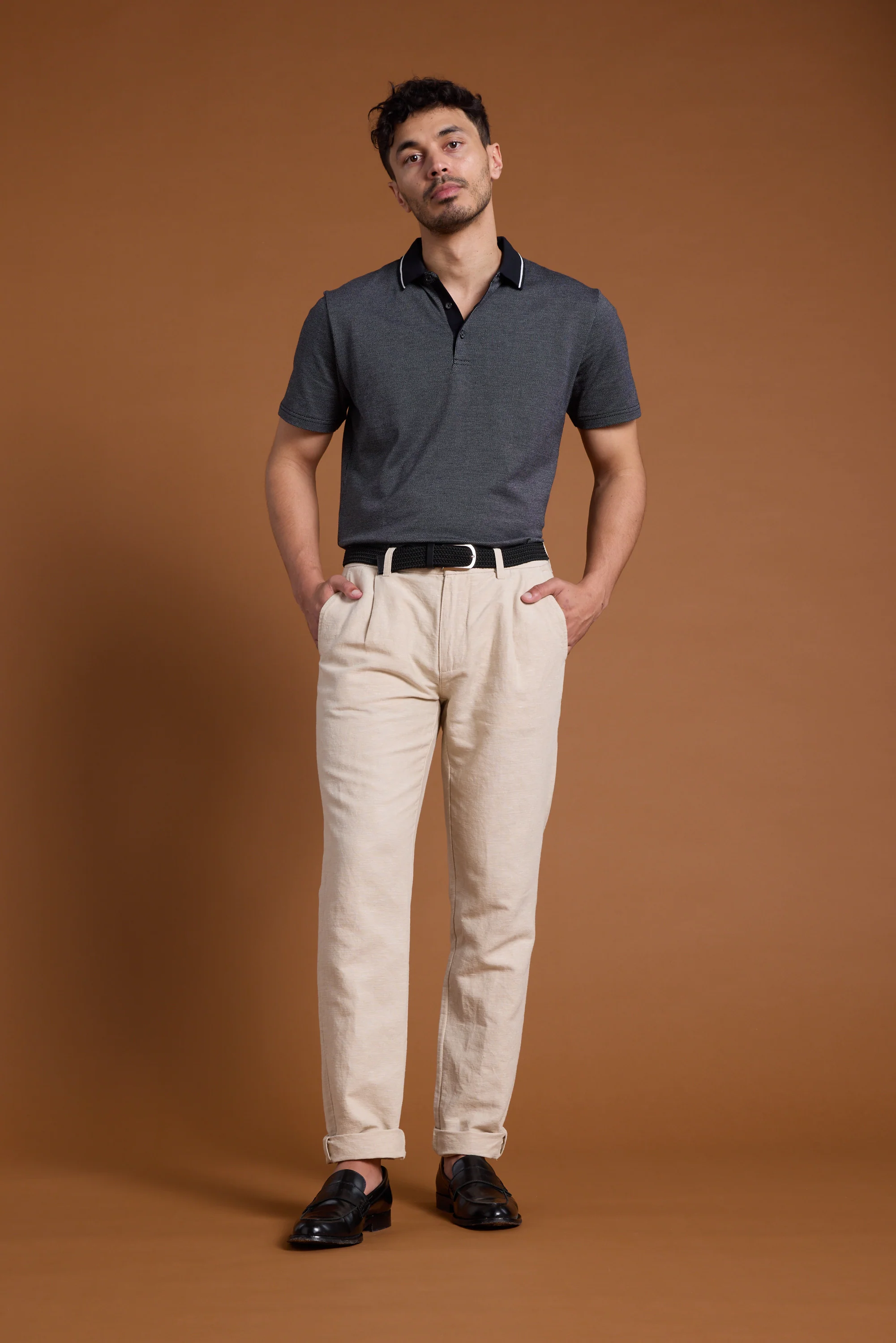 Olson Mercerised Texture Polo - Image 2