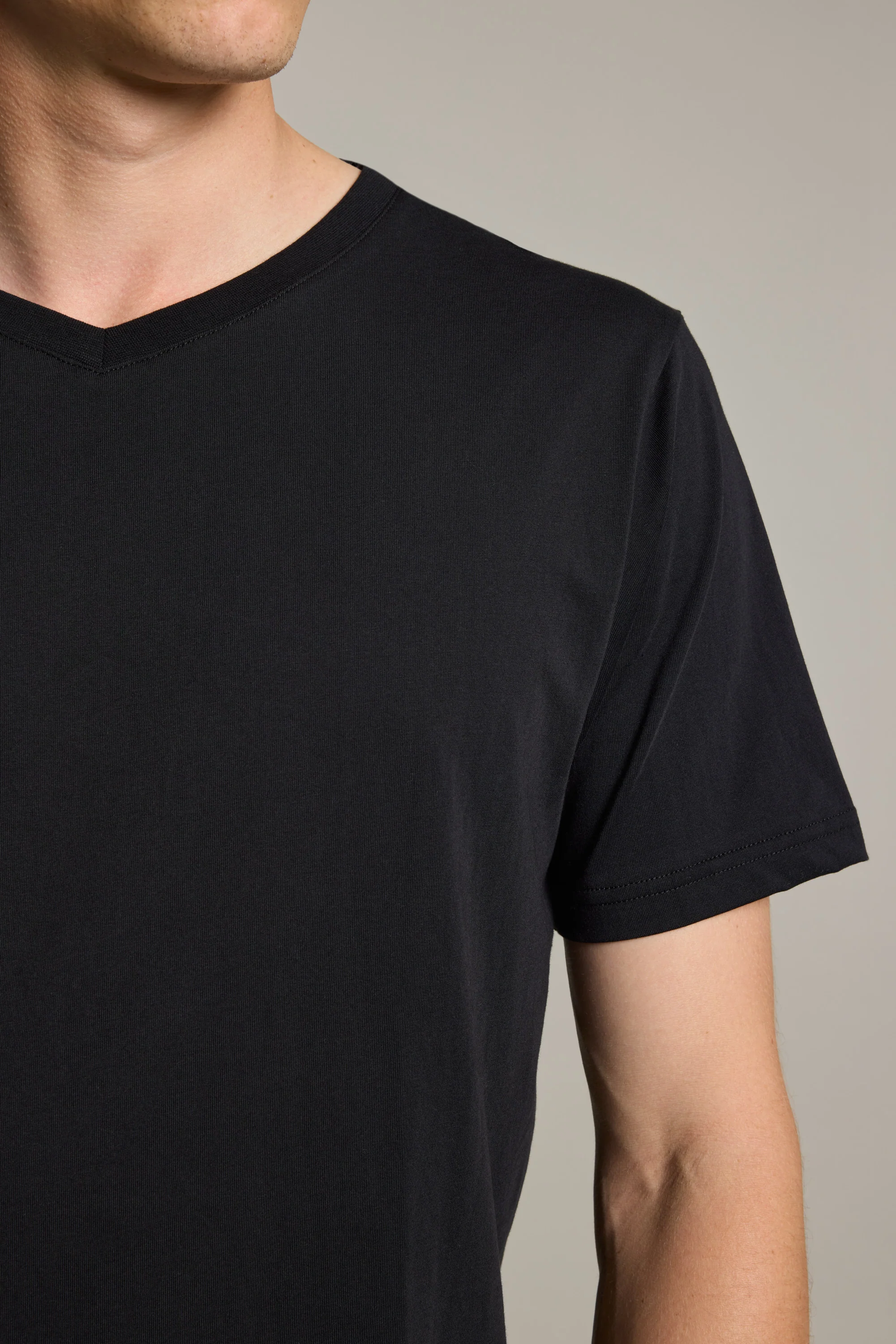 Organic Cotton V Neck Tee - Image 3