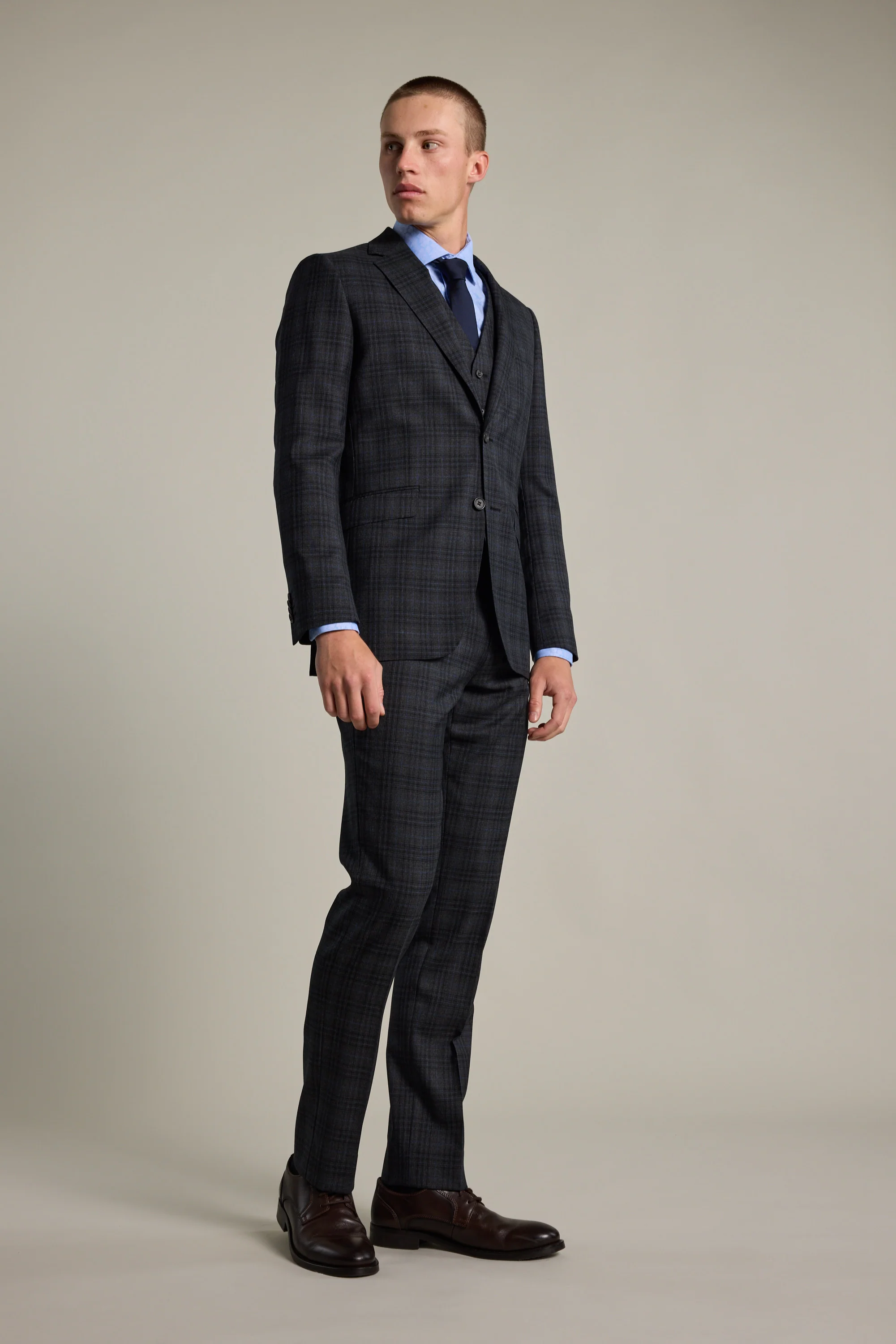 Osborn Check Suit Jacket - Image 3