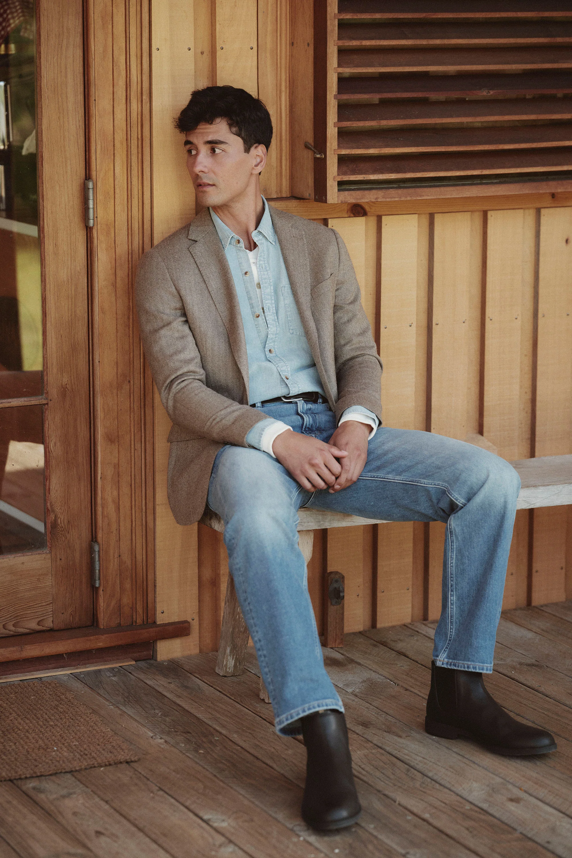 Owen Herringbone Blazer - Image 3