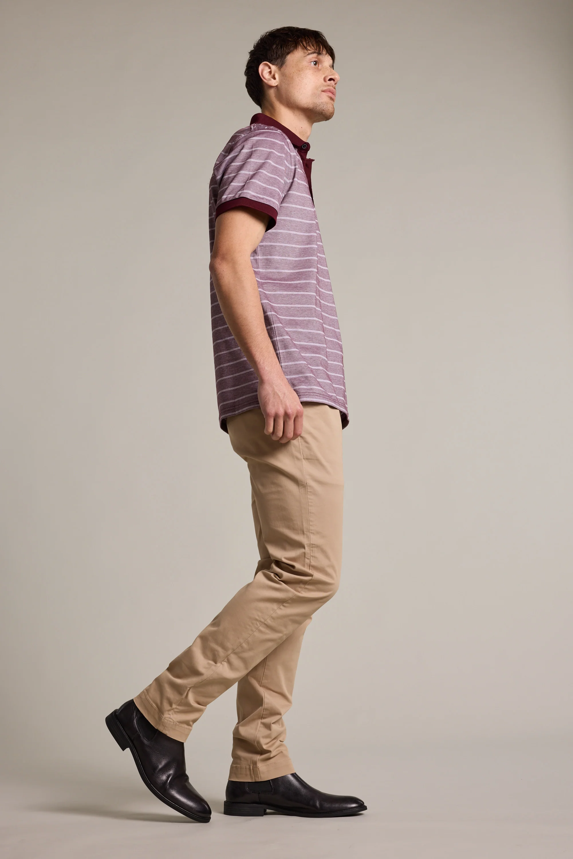 Oxley Mercerised Stripe Polo - Image 6
