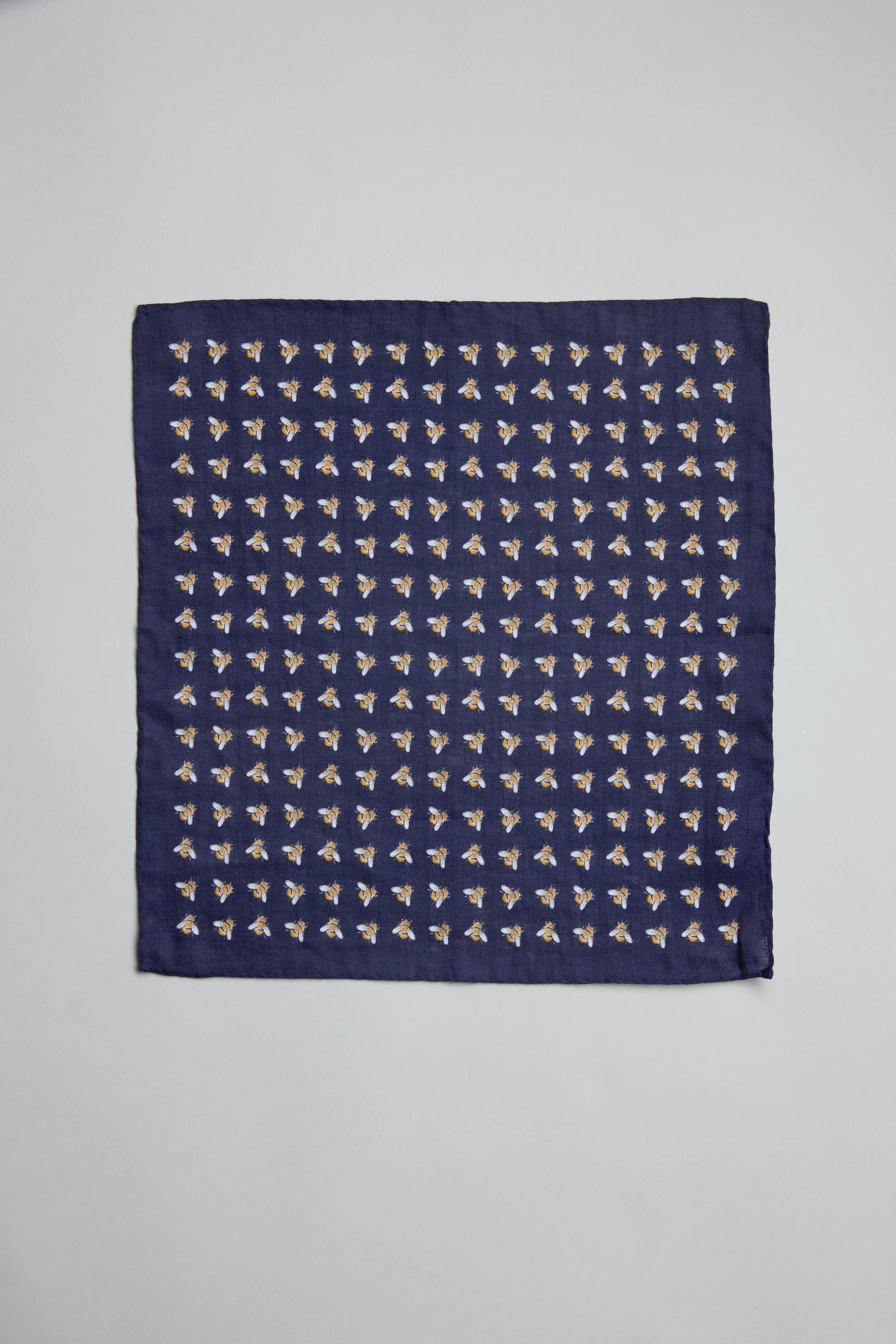 Parisian Bee Linen Pocket Square - Image 2