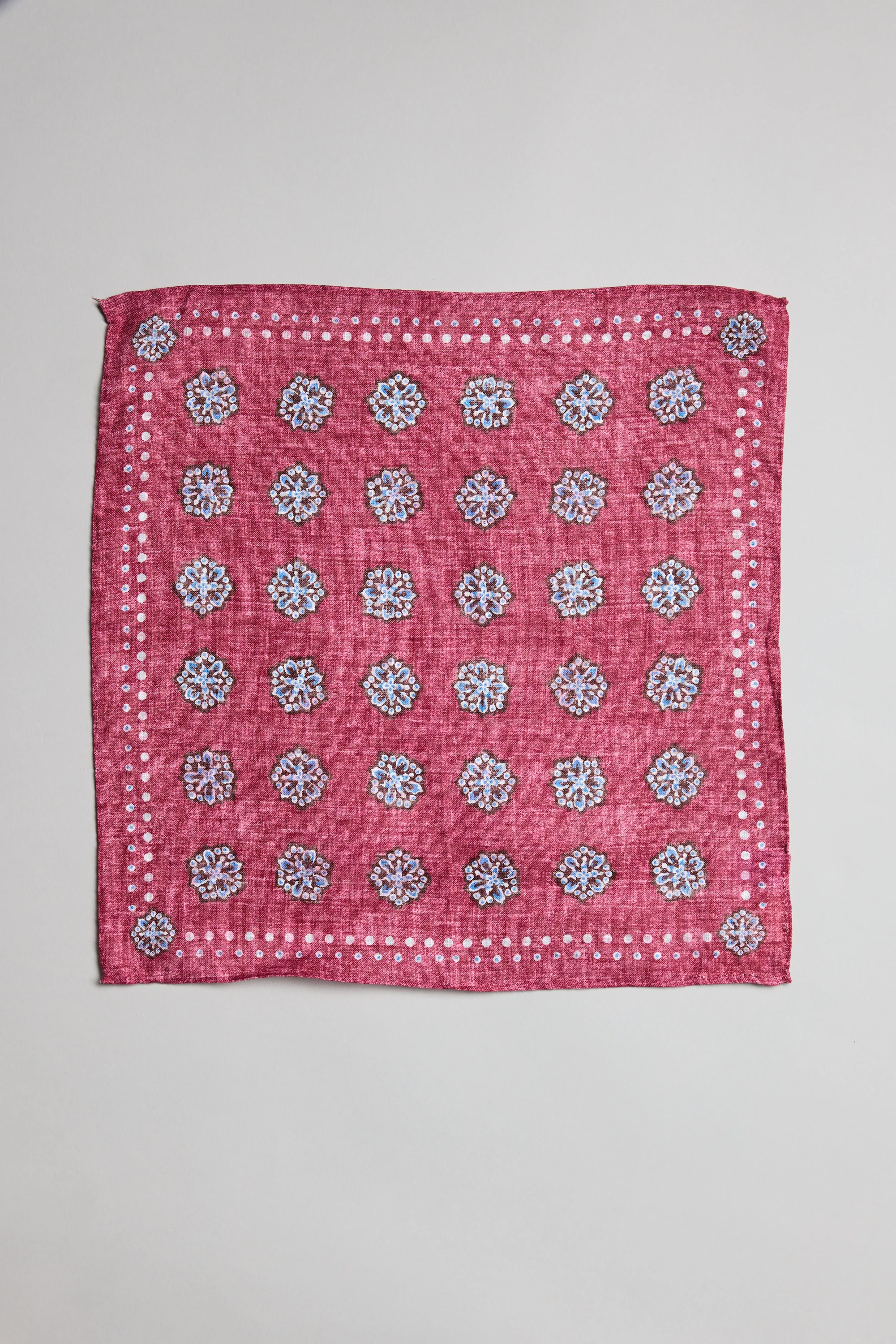 Parisian Motif Linen Pocket Square - Image 2