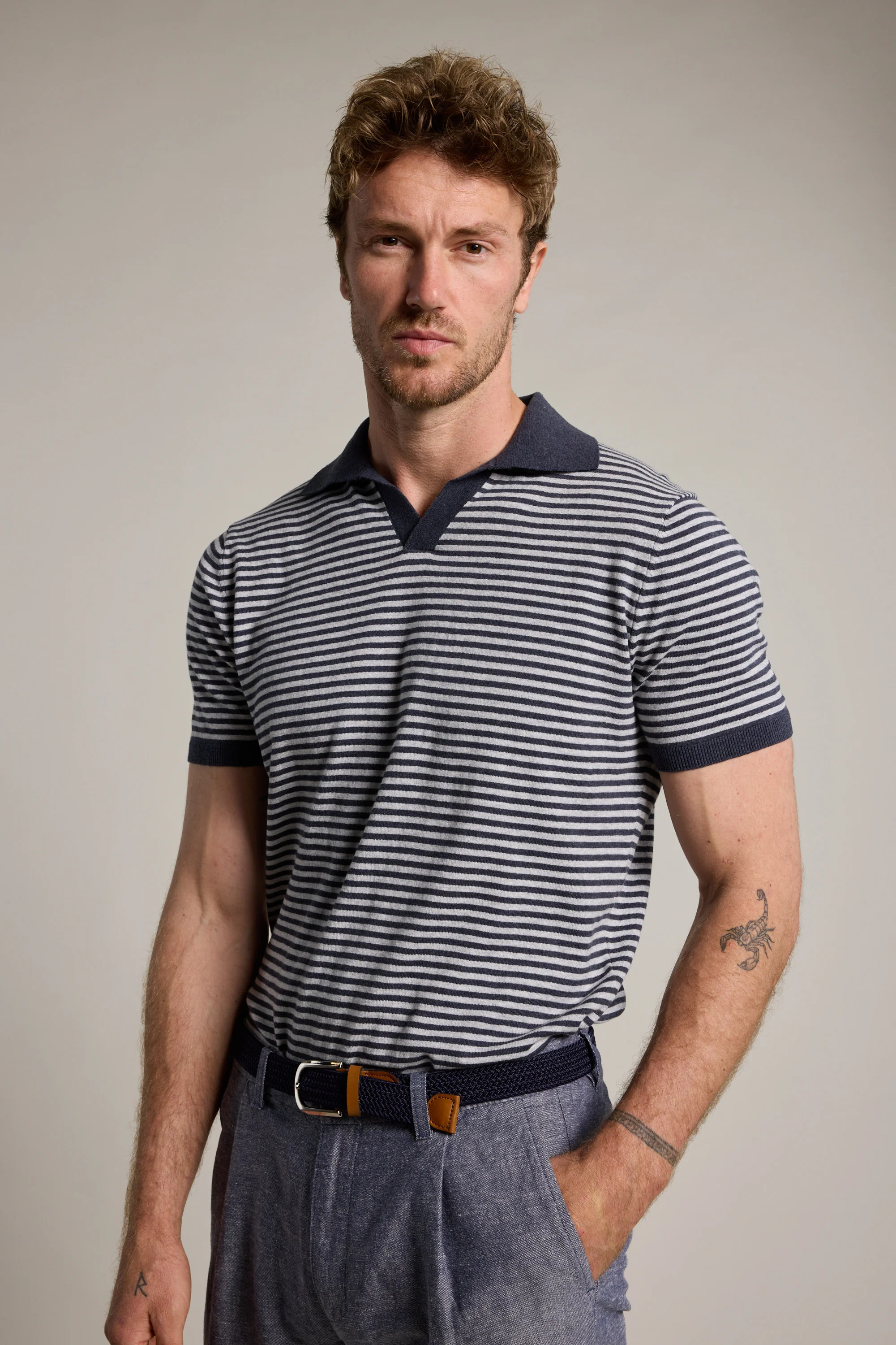 Parkway Cotton Stripe Polo - Image 3