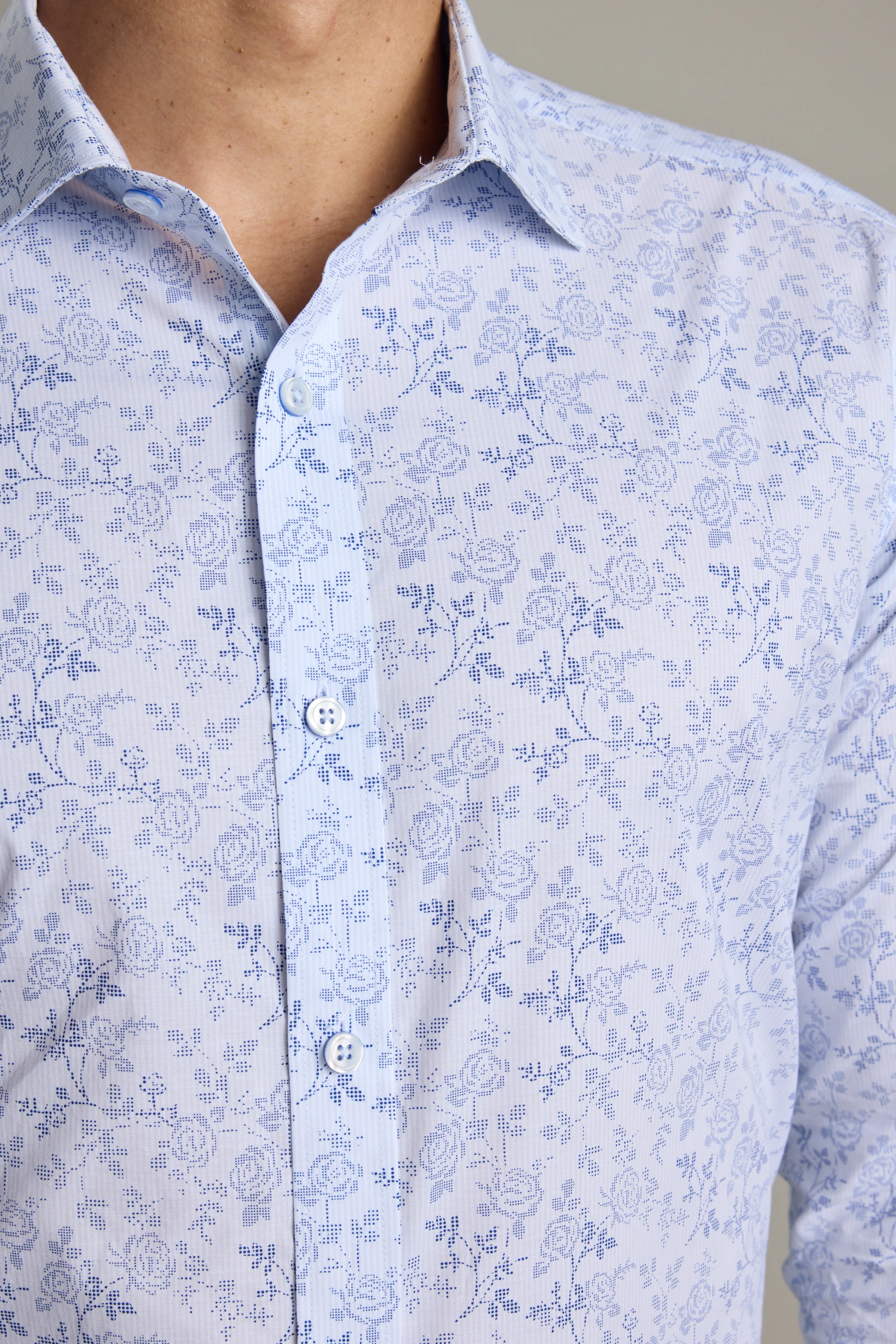 Portola Print Business Shirt - Image 4