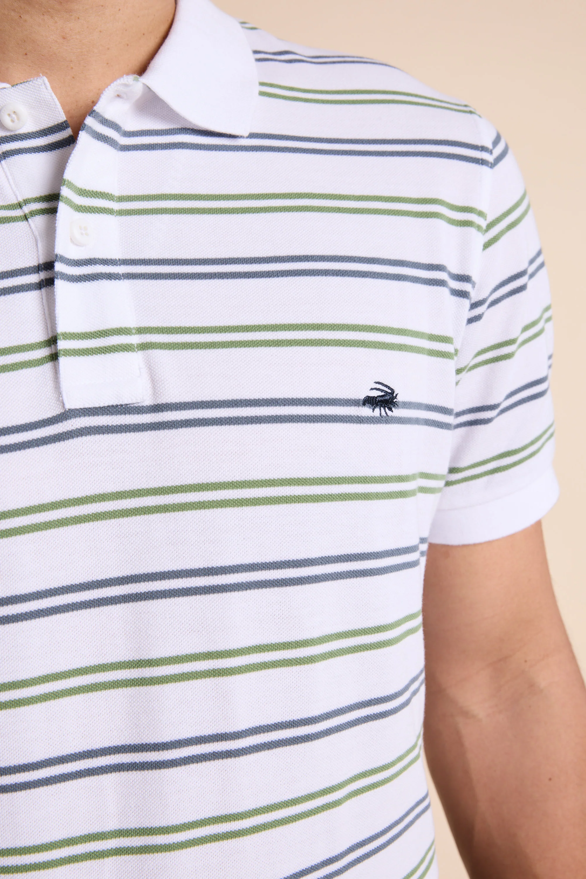 Regent Pique Stripe Polo - Image 2