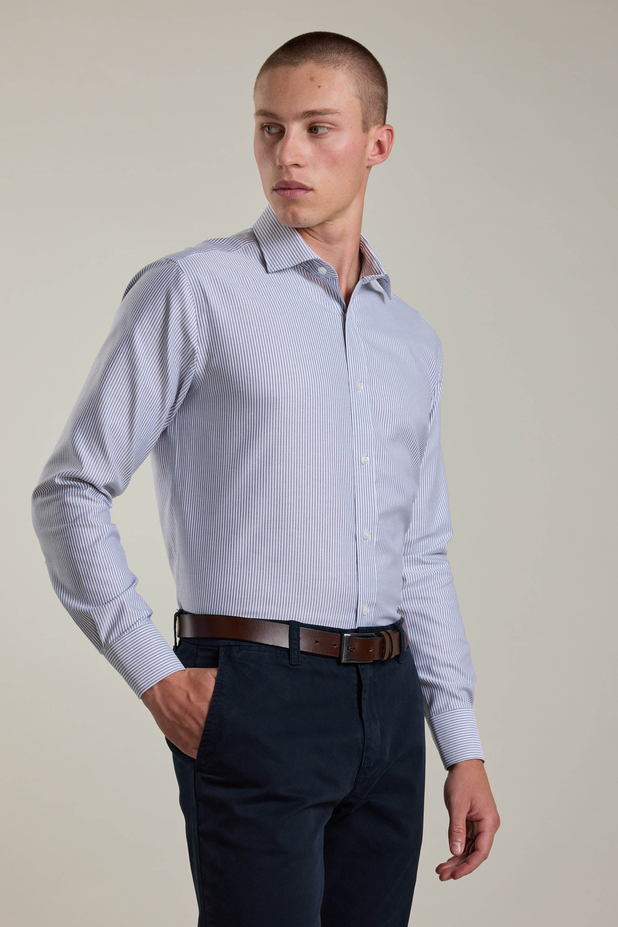Rhea Stripe Business Shirt - Image 4