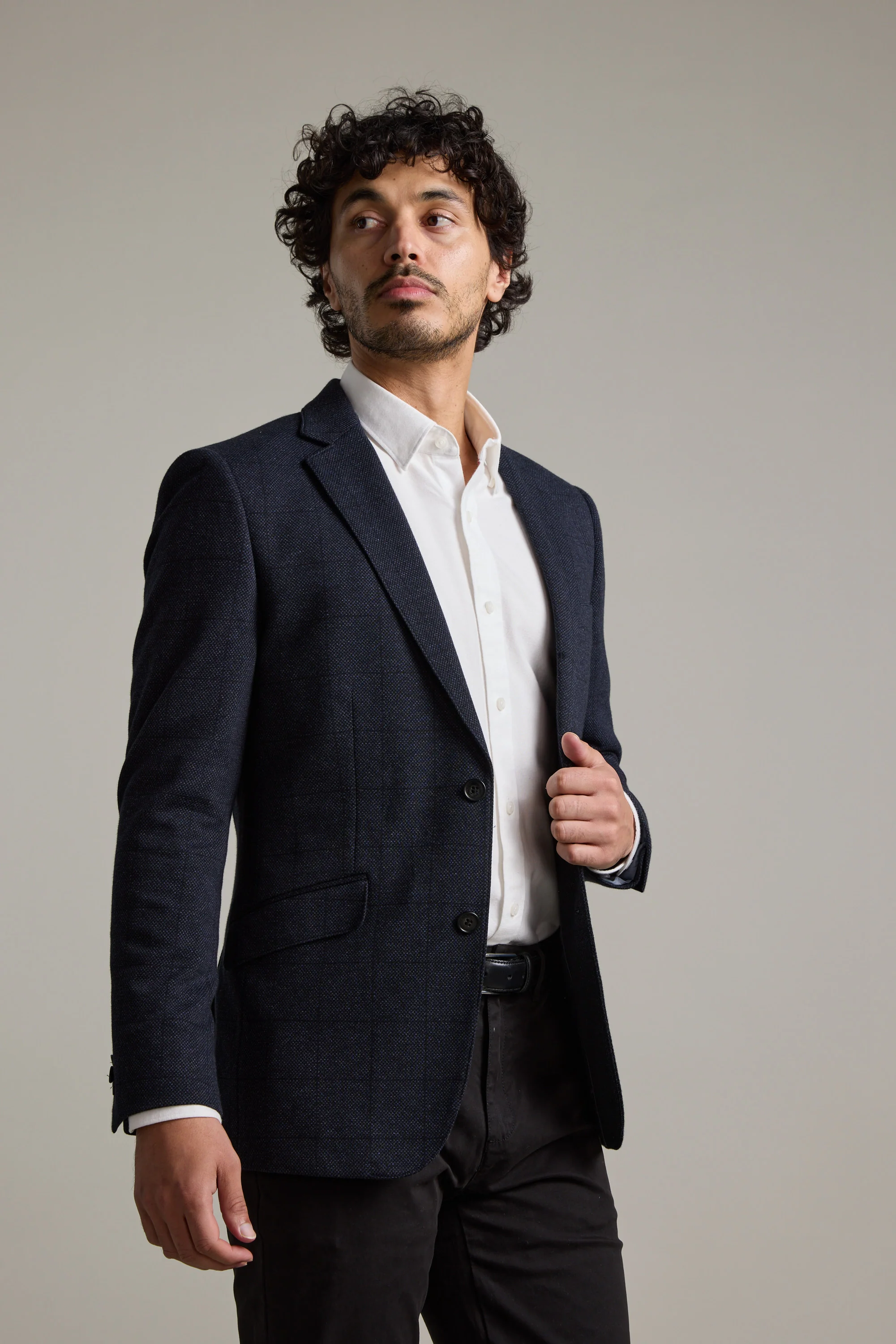 Risca Check Knit Blazer - Image 5