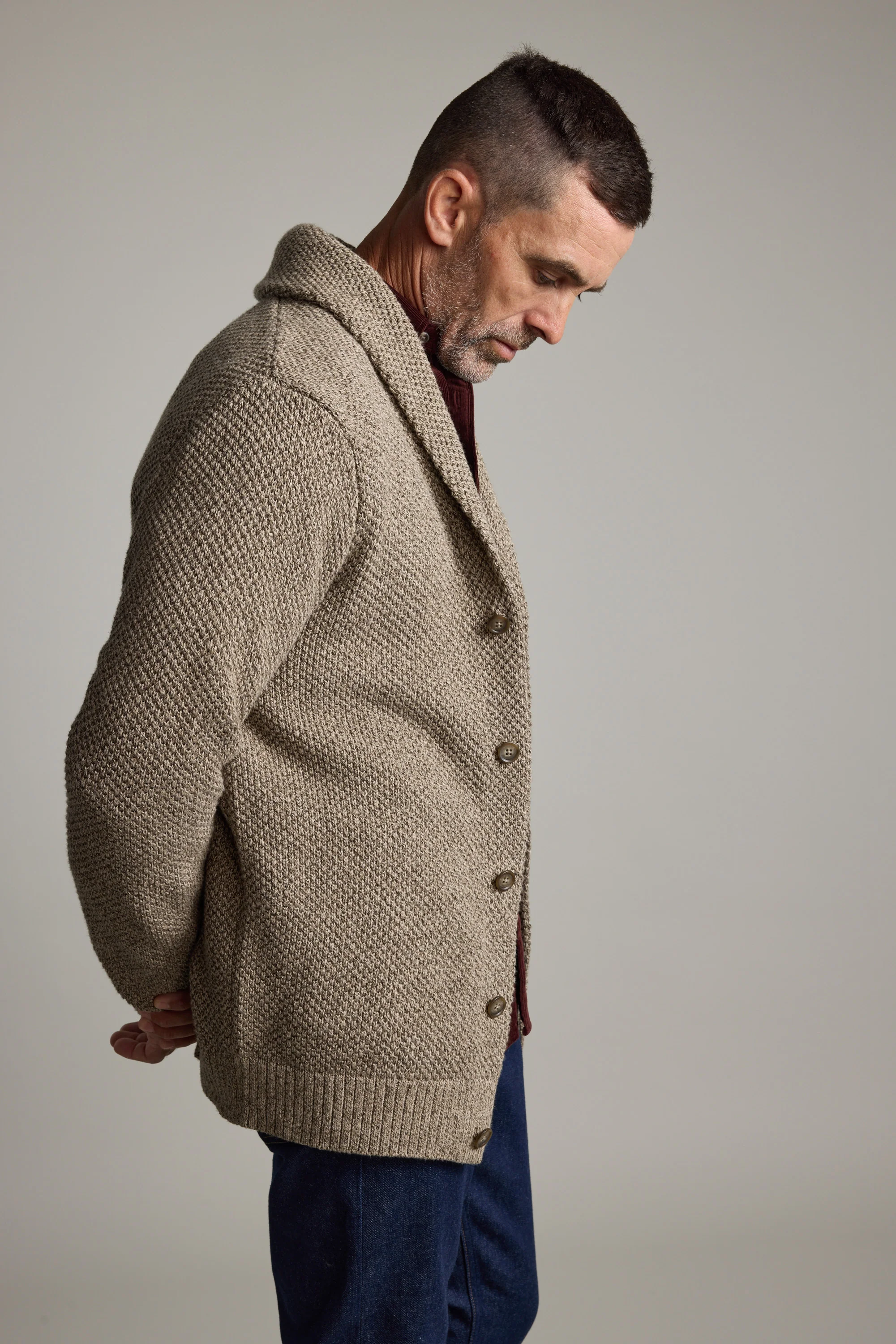 Rudder Cotton Shawl Cardi - Image 2