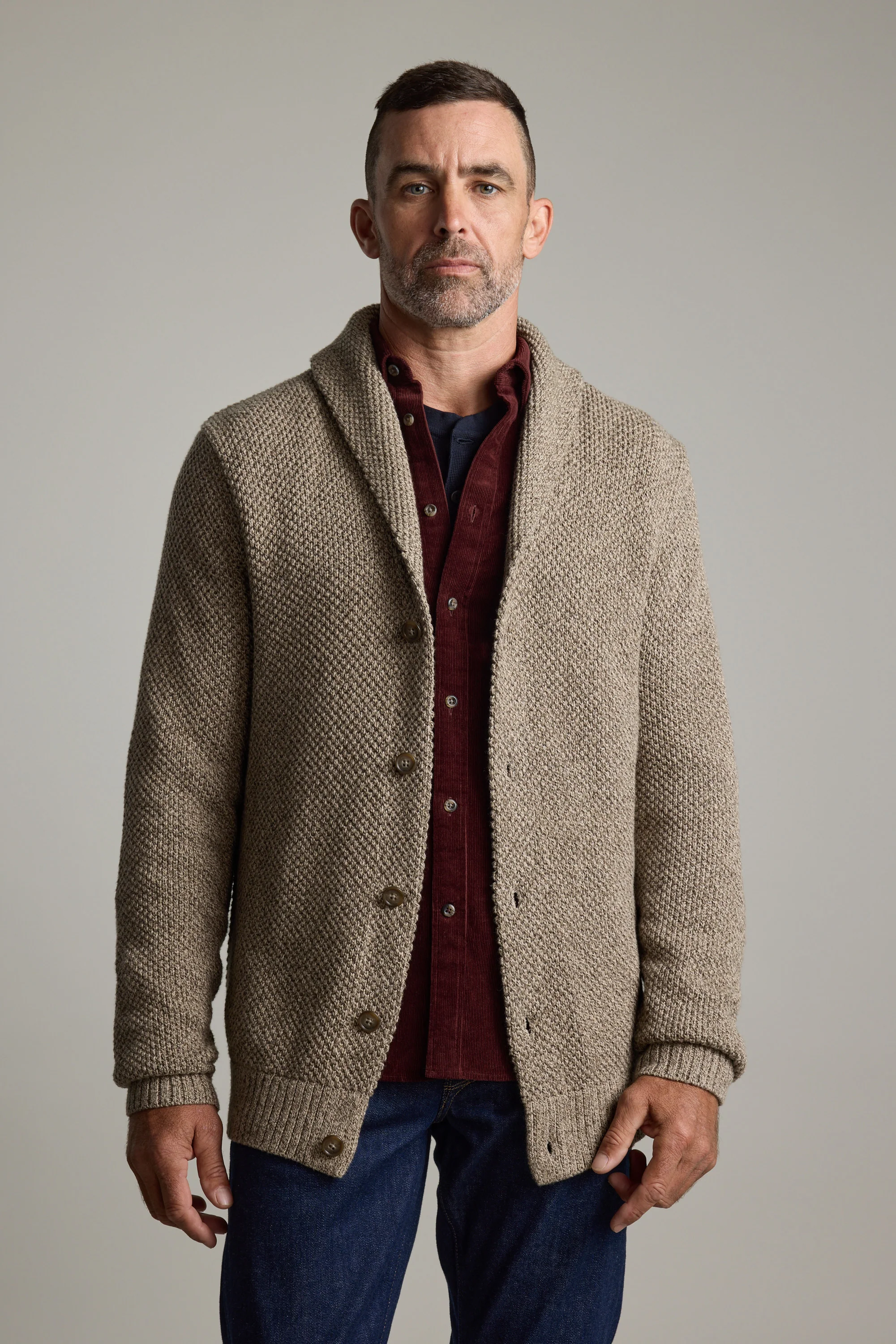 Rudder Cotton Shawl Cardi - Image 3