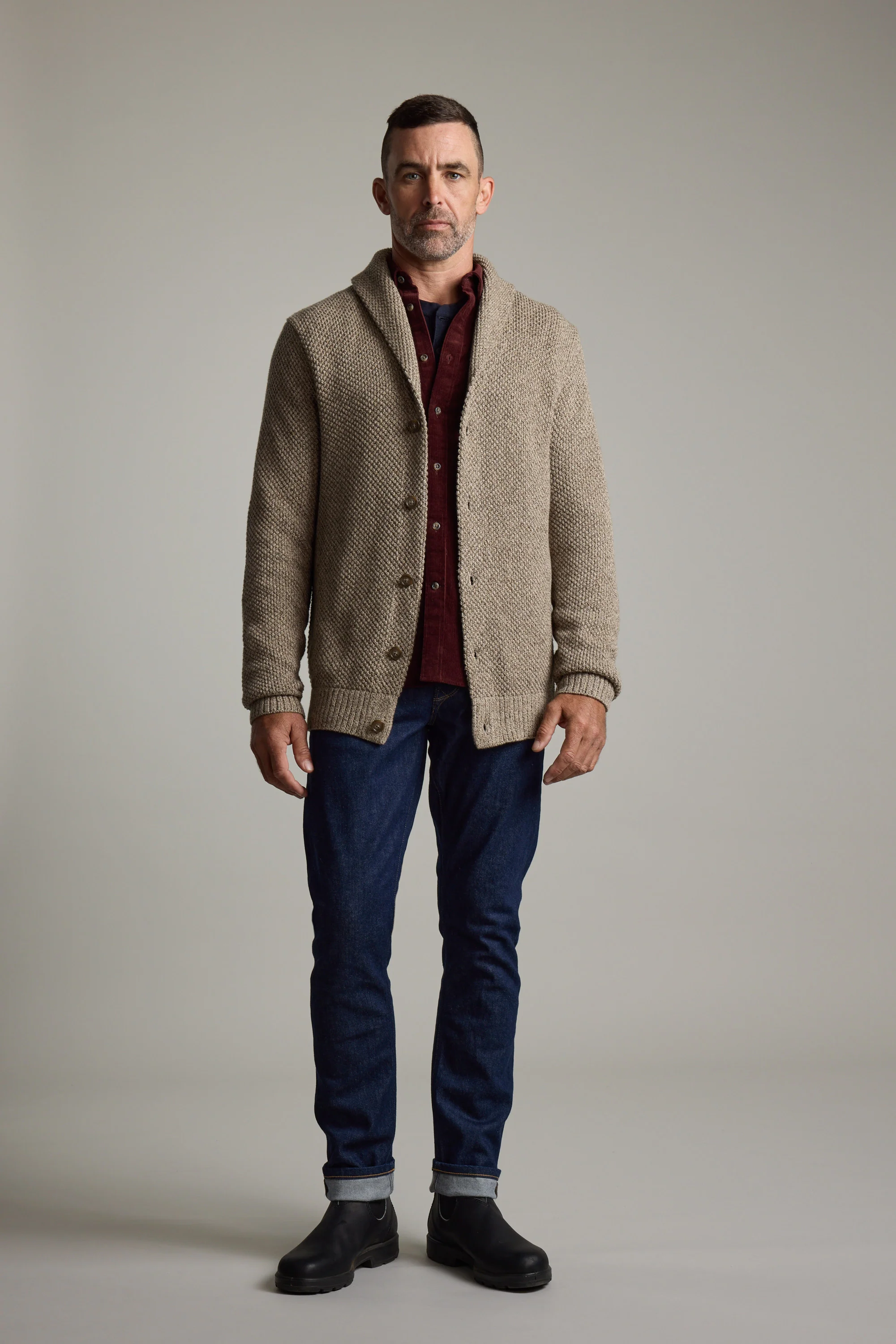 Rudder Cotton Shawl Cardi - Image 4