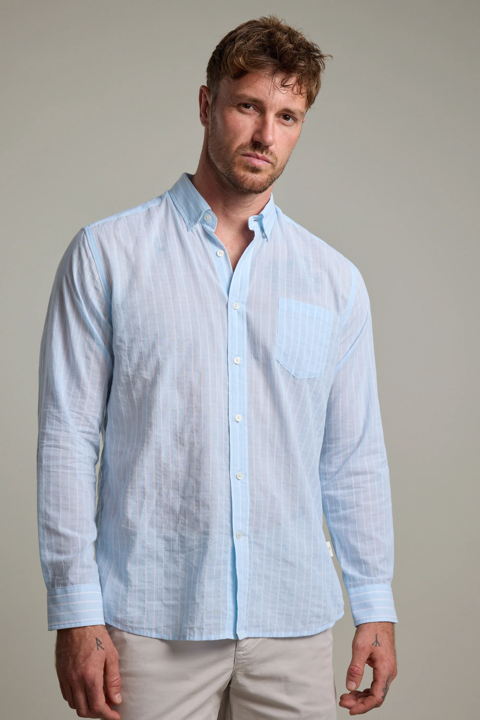 Russell Stripe Shirt - Image 4