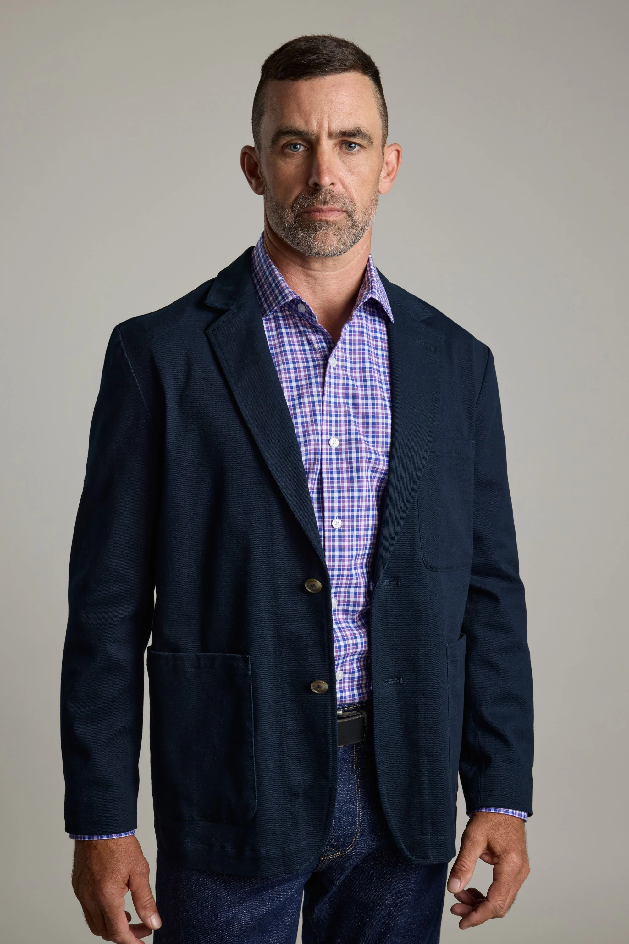 Stockton Check Business Shirt - Image 2