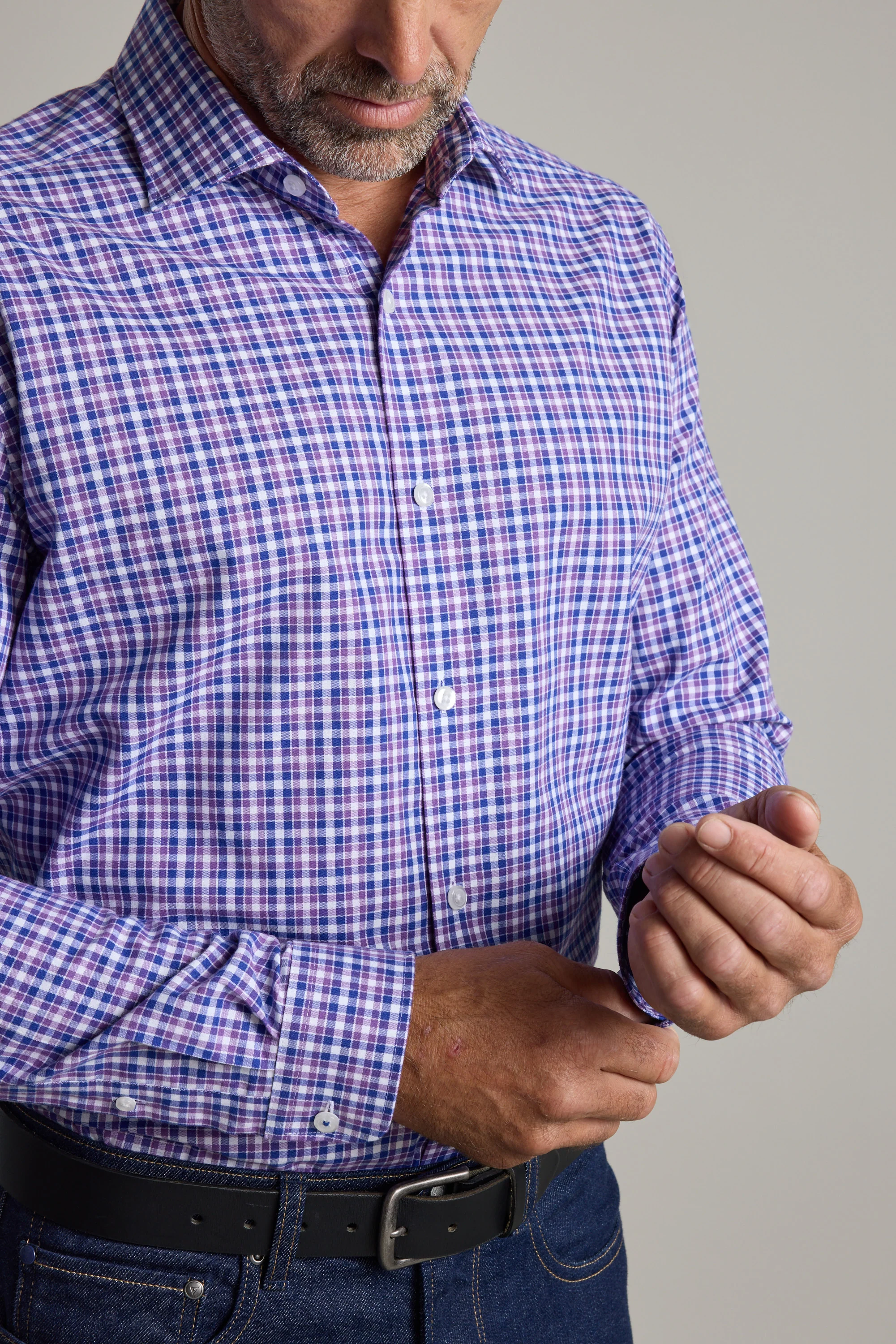 Stockton Check Business Shirt - Image 8