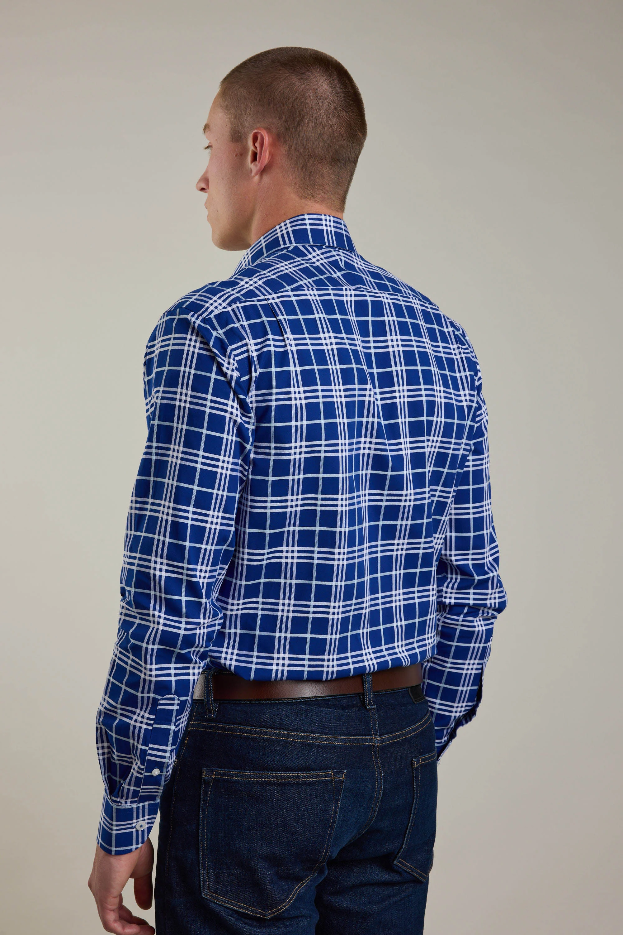 Sutton Check Business Shirt - Image 6