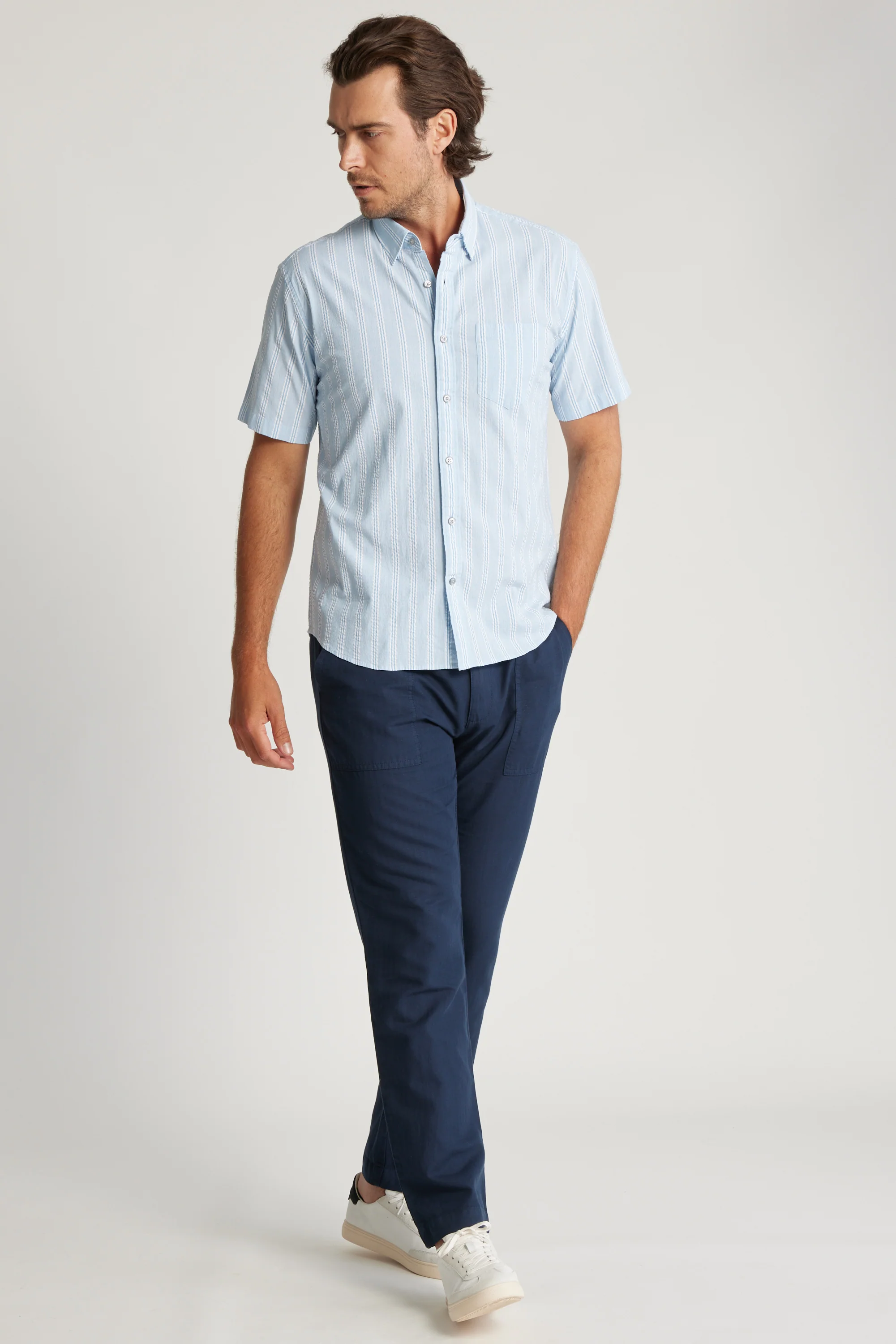 Tara Seersucker Stripe Shirt - Image 2