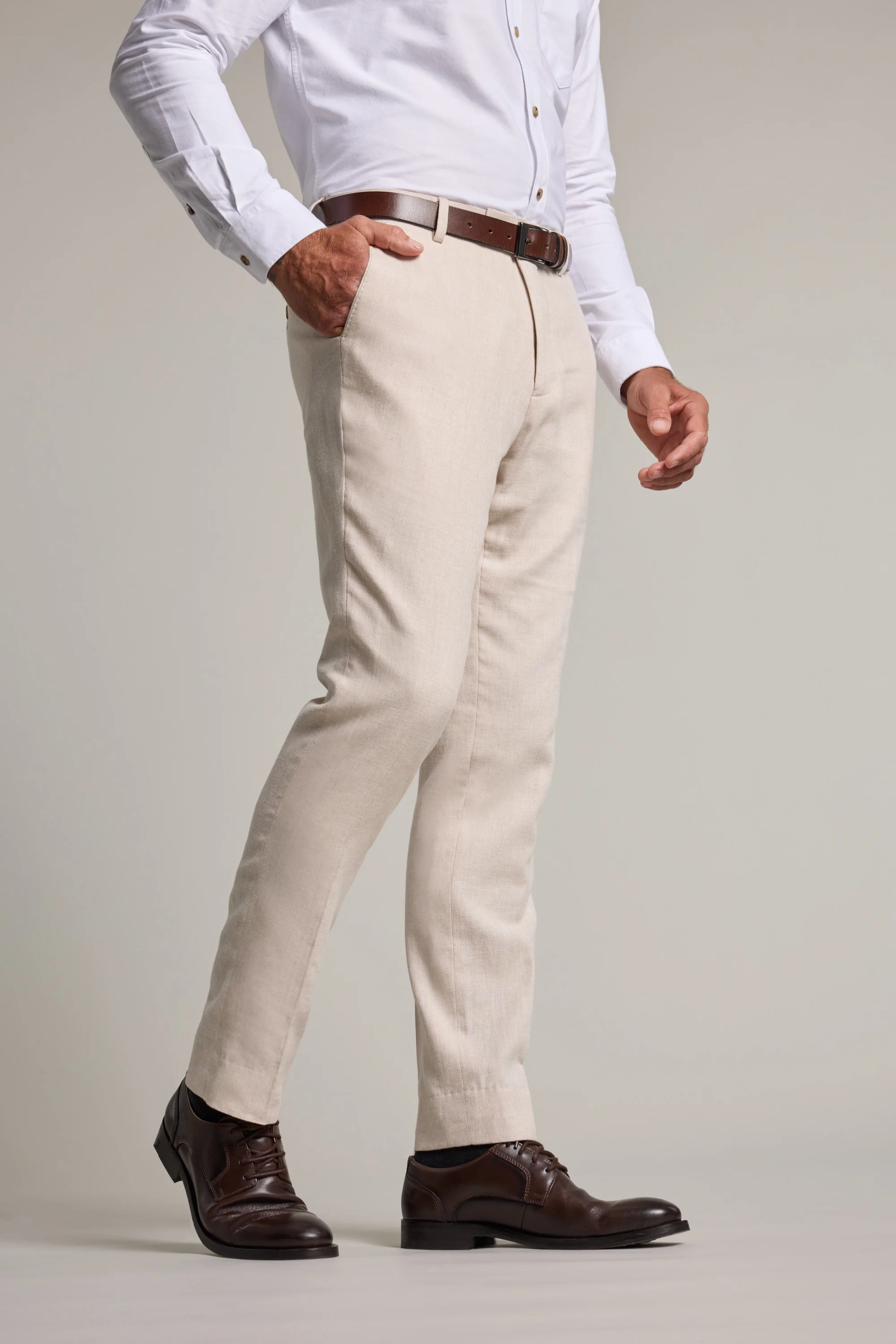 Thompson Textured Linen Pant - Image 2