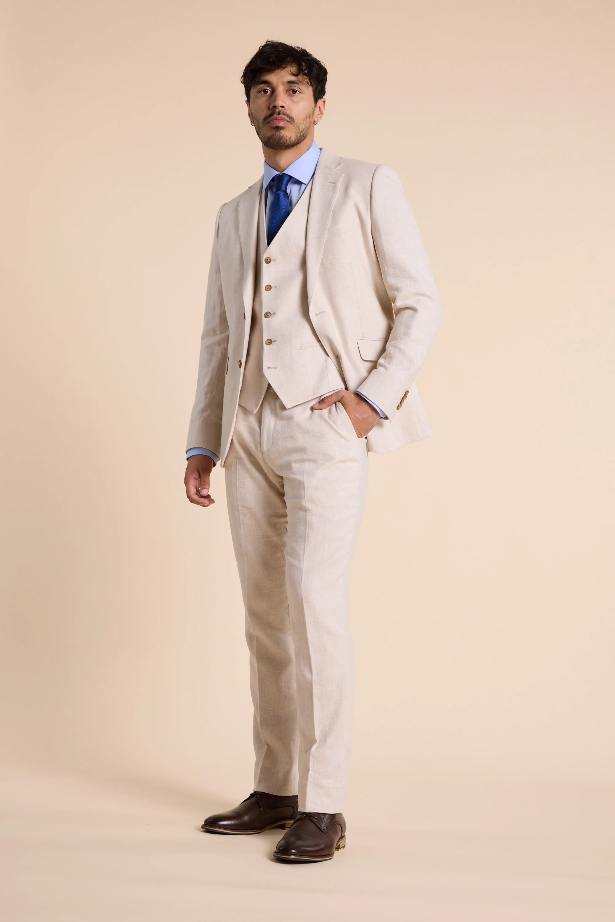 Thompson Textured Linen Pant - Image 7