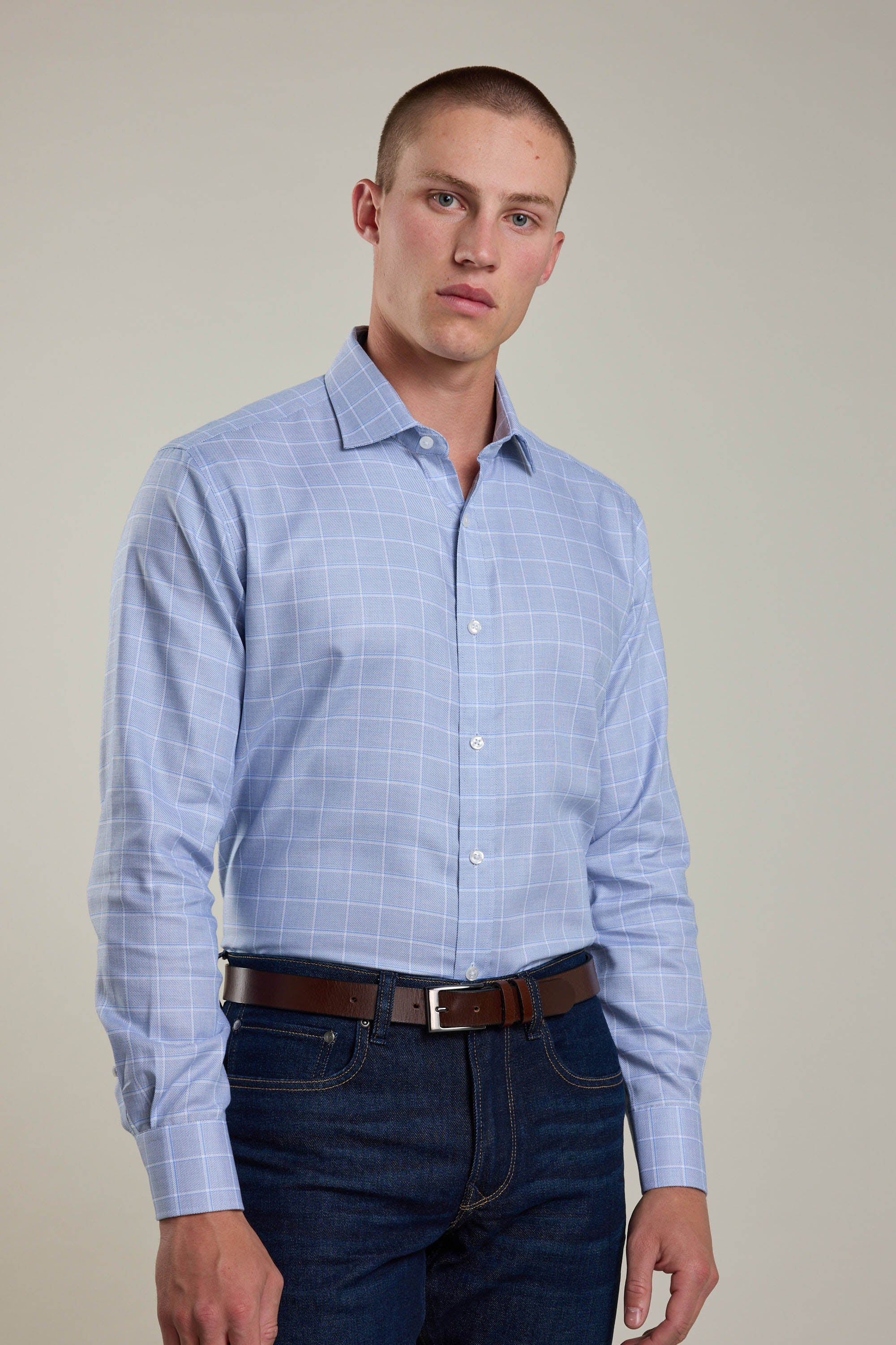 Tyson Check Business Shirt - Image 3