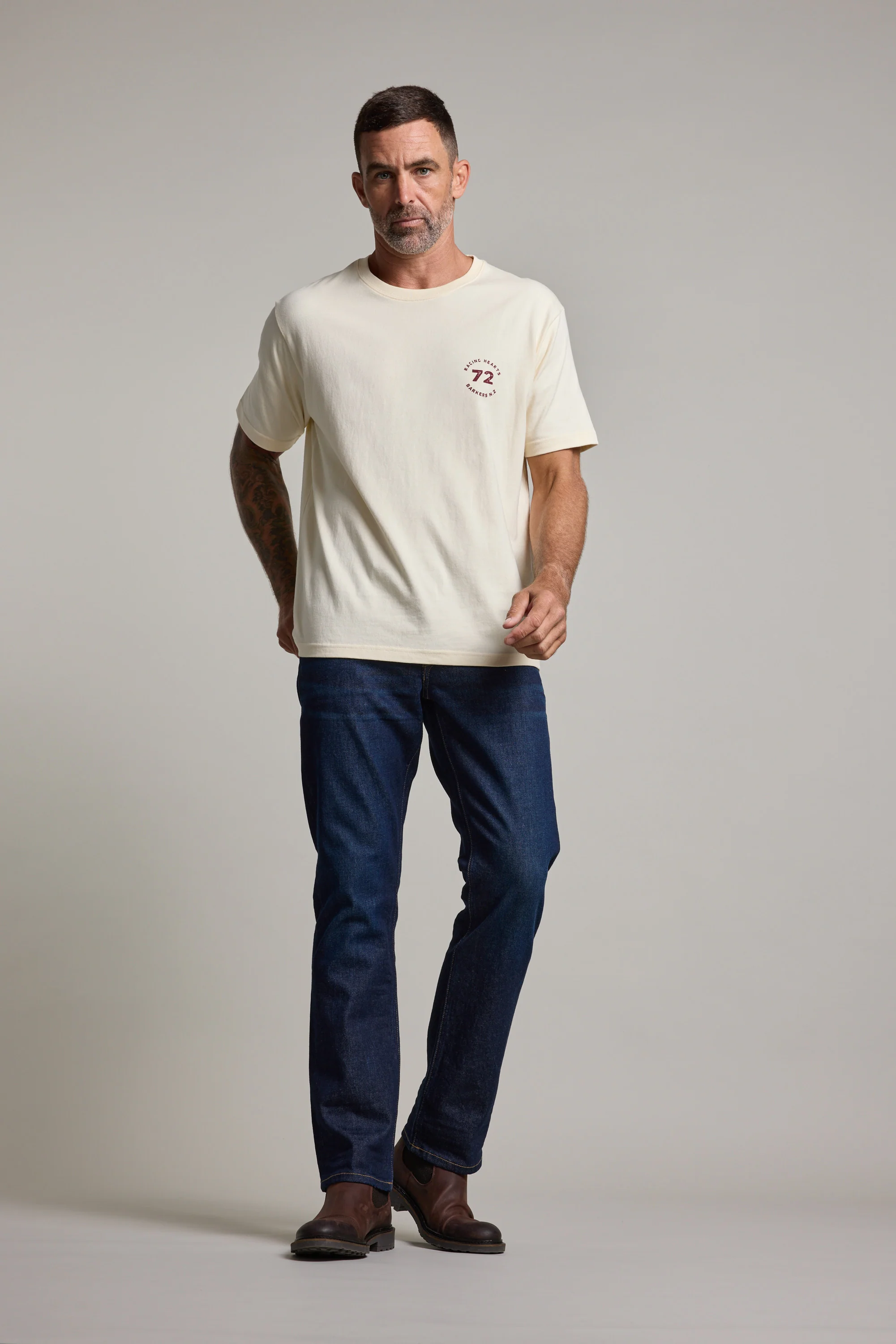 Vintage Helmet Print Tee - Image 4