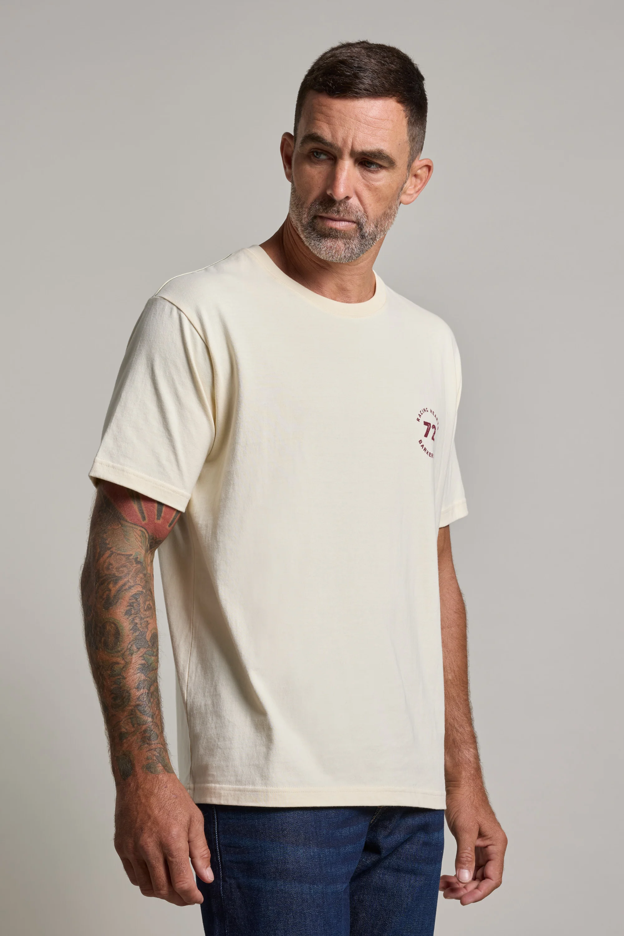 Vintage Helmet Print Tee - Image 6