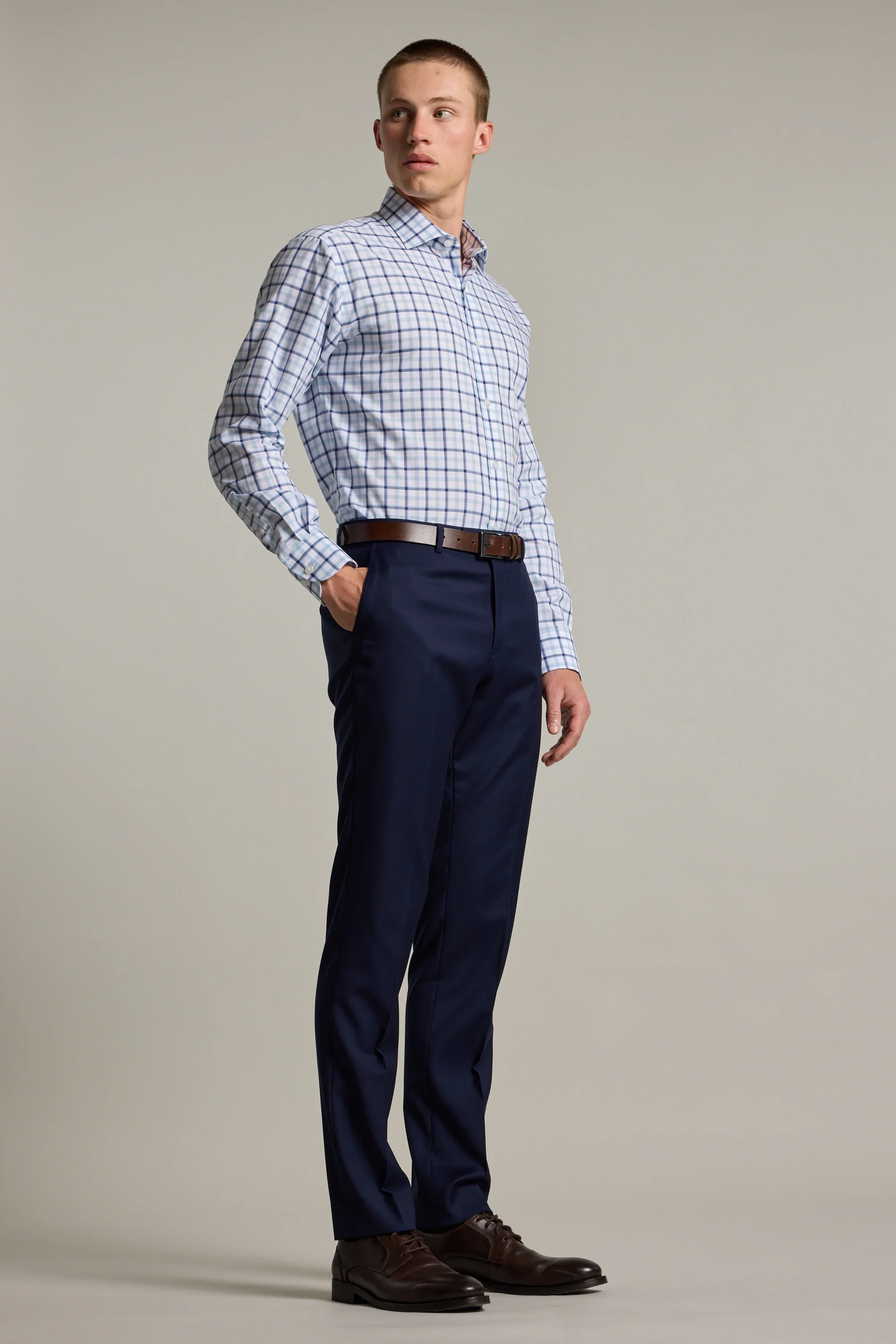 Wesley Check Business Shirt - Image 5