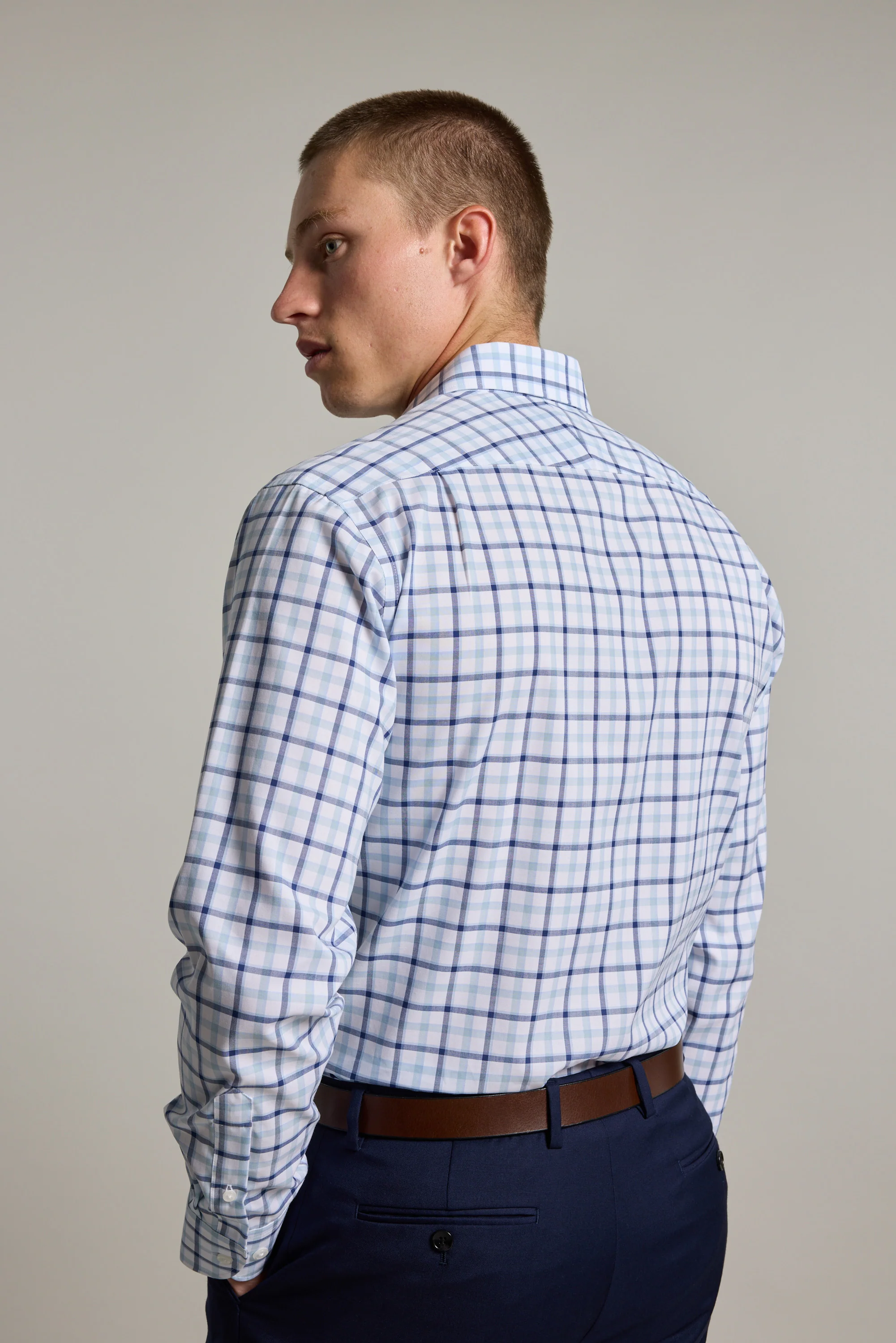 Wesley Check Business Shirt - Image 6