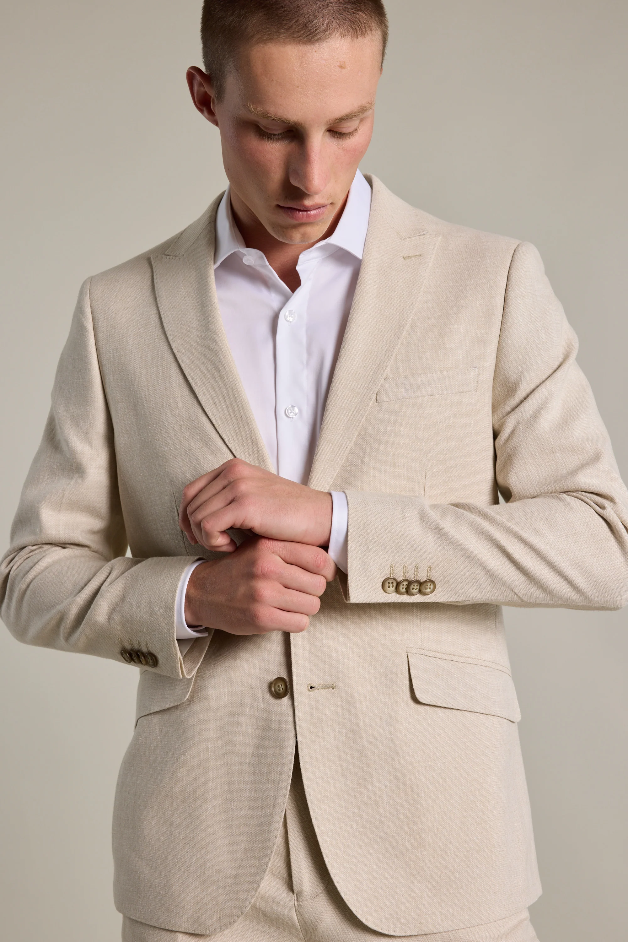 William Texture Linen Blazer - Image 2