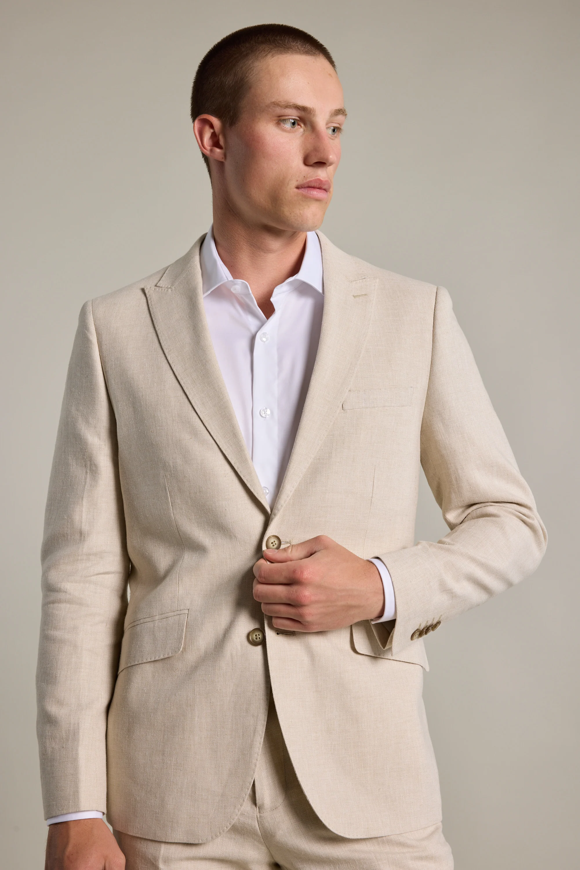 William Texture Linen Blazer - Image 5