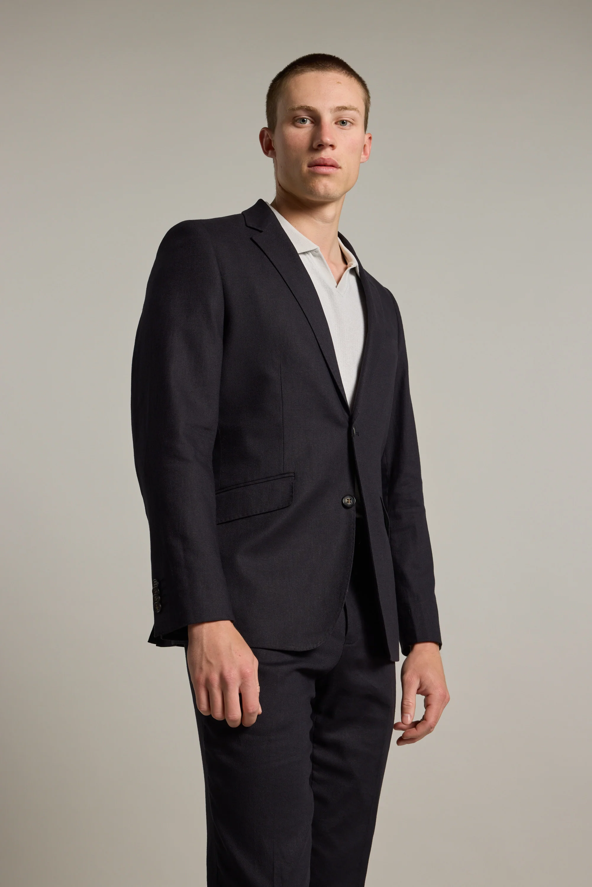 Windsor Texture Linen Blazer - Image 2