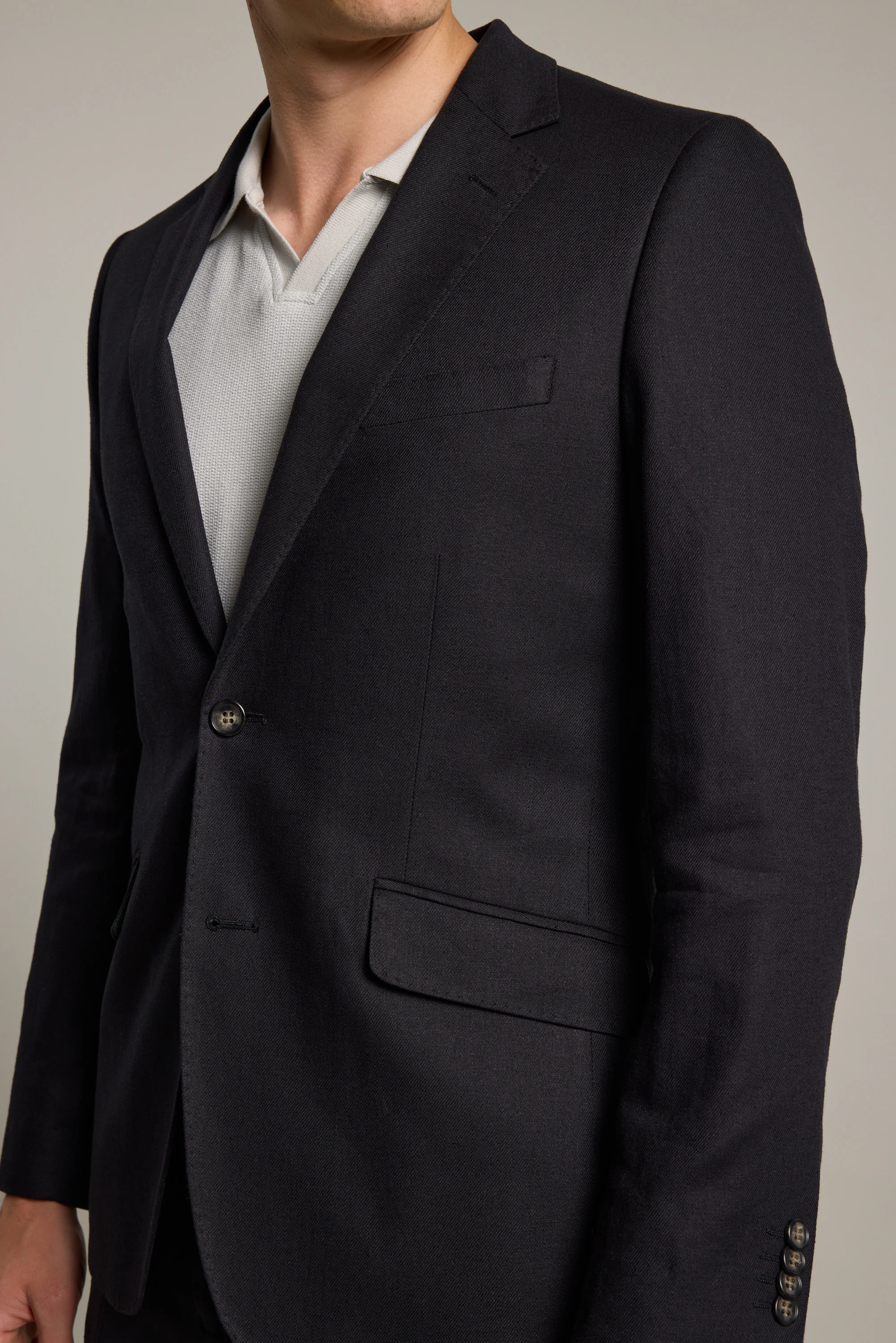 Windsor Texture Linen Blazer - Image 3