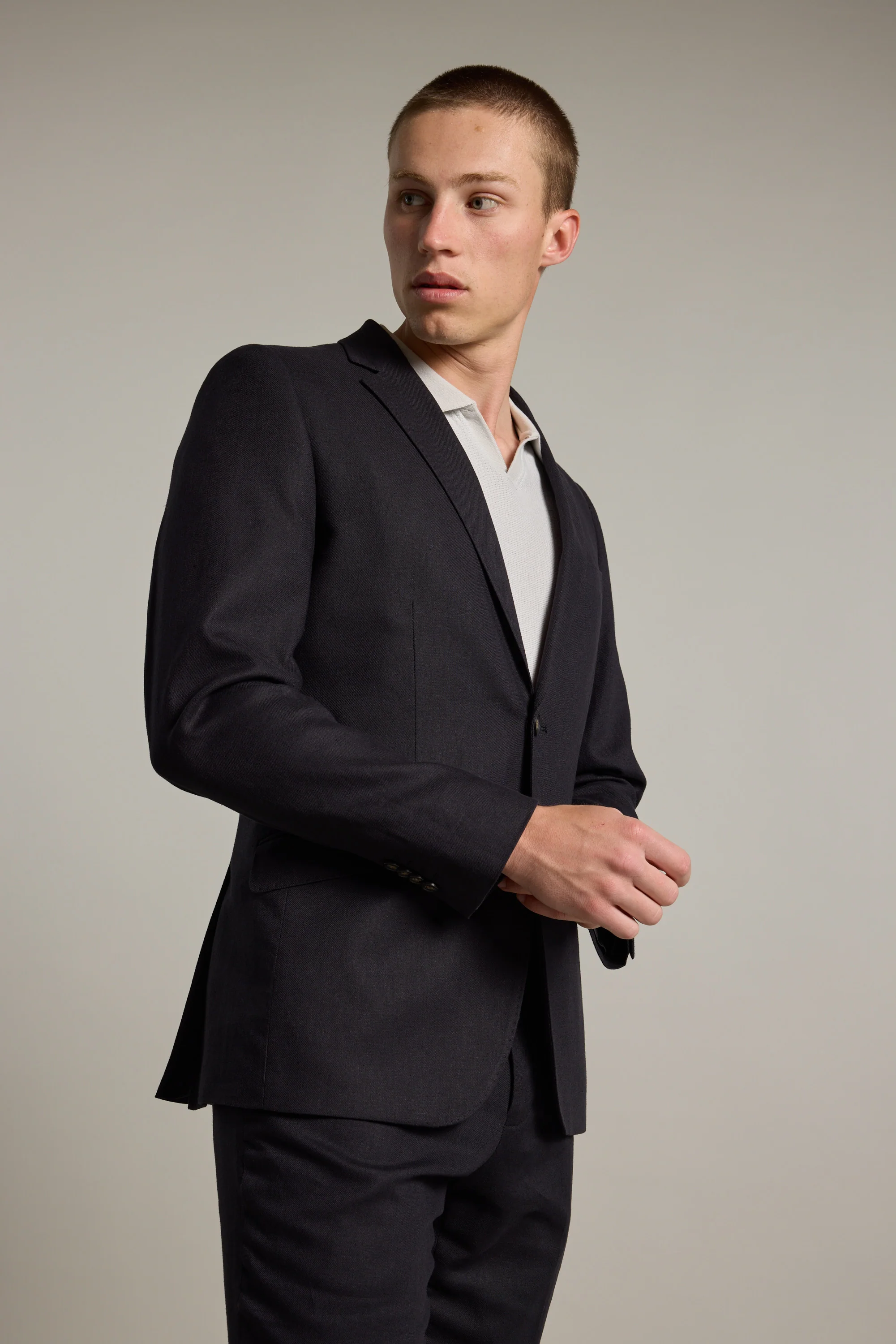 Windsor Texture Linen Blazer - Image 4