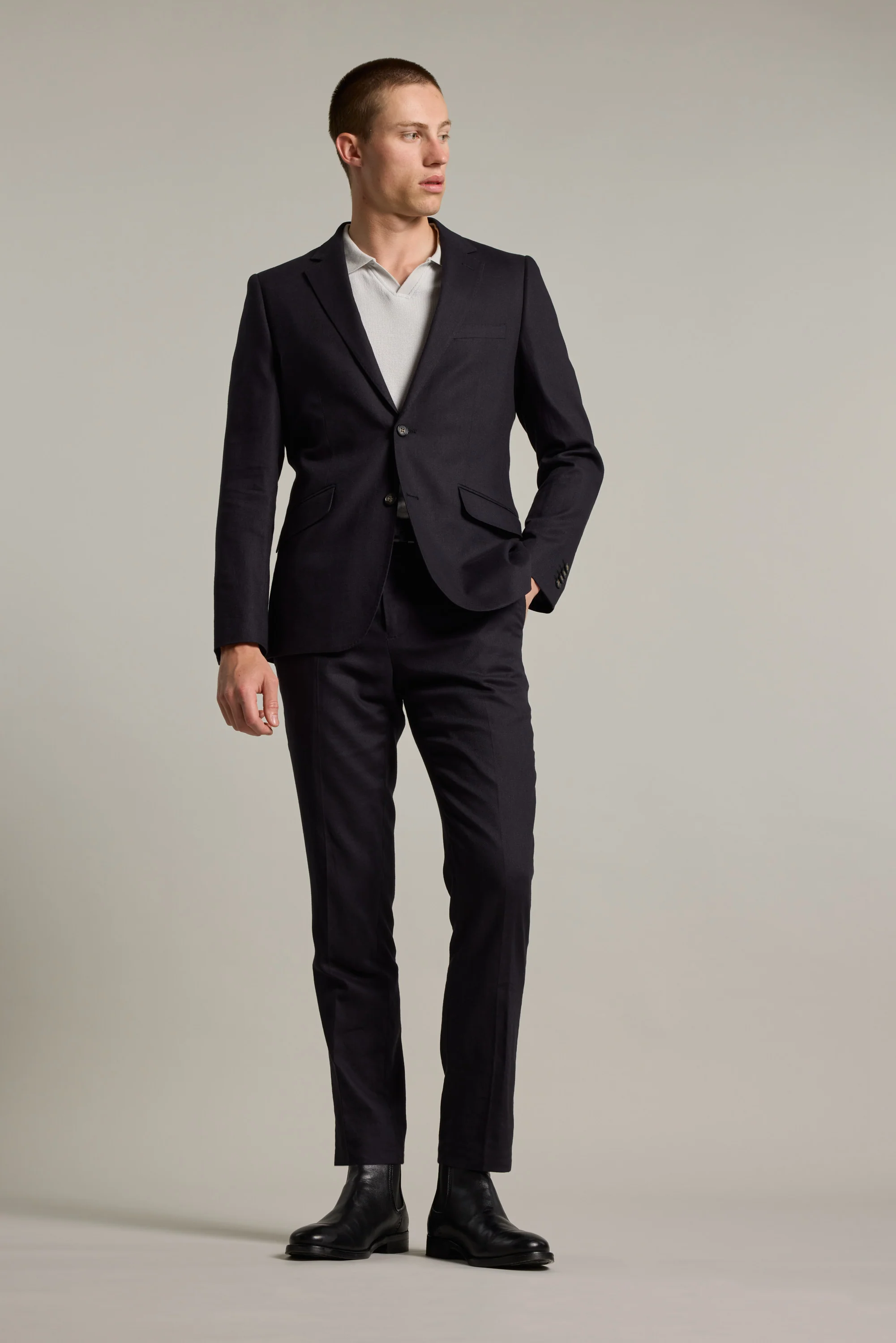 Windsor Texture Linen Pant - Image 2